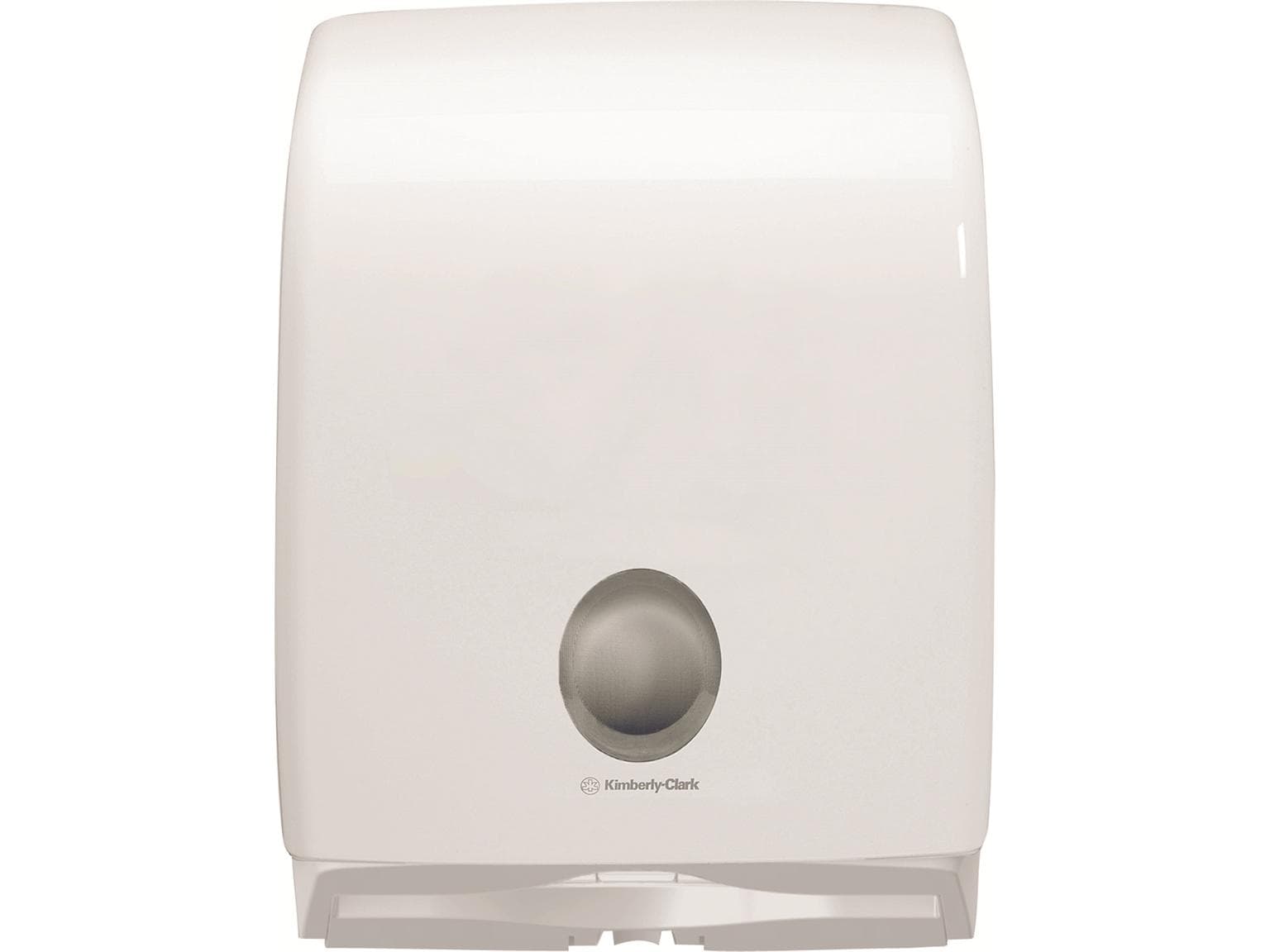 Falthandtuchspender Aquarius, weiss, H 40.7 x B 31.7 x T 14.7 cm, mit Sicht-