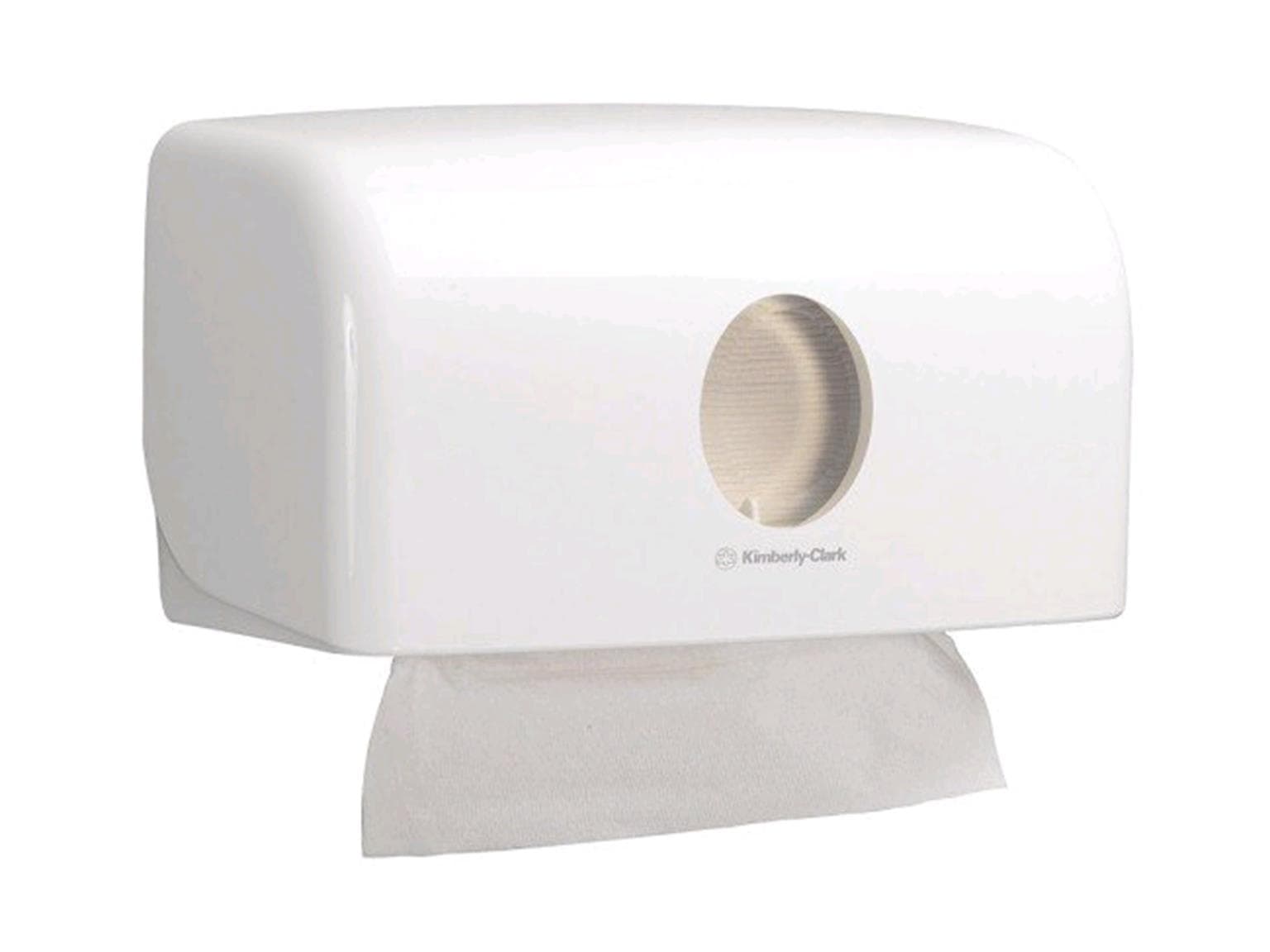 Falthandtuchspender Aquarius weiss,klein H 28.7 x B 15.9 x T 14 cm, für Falt-