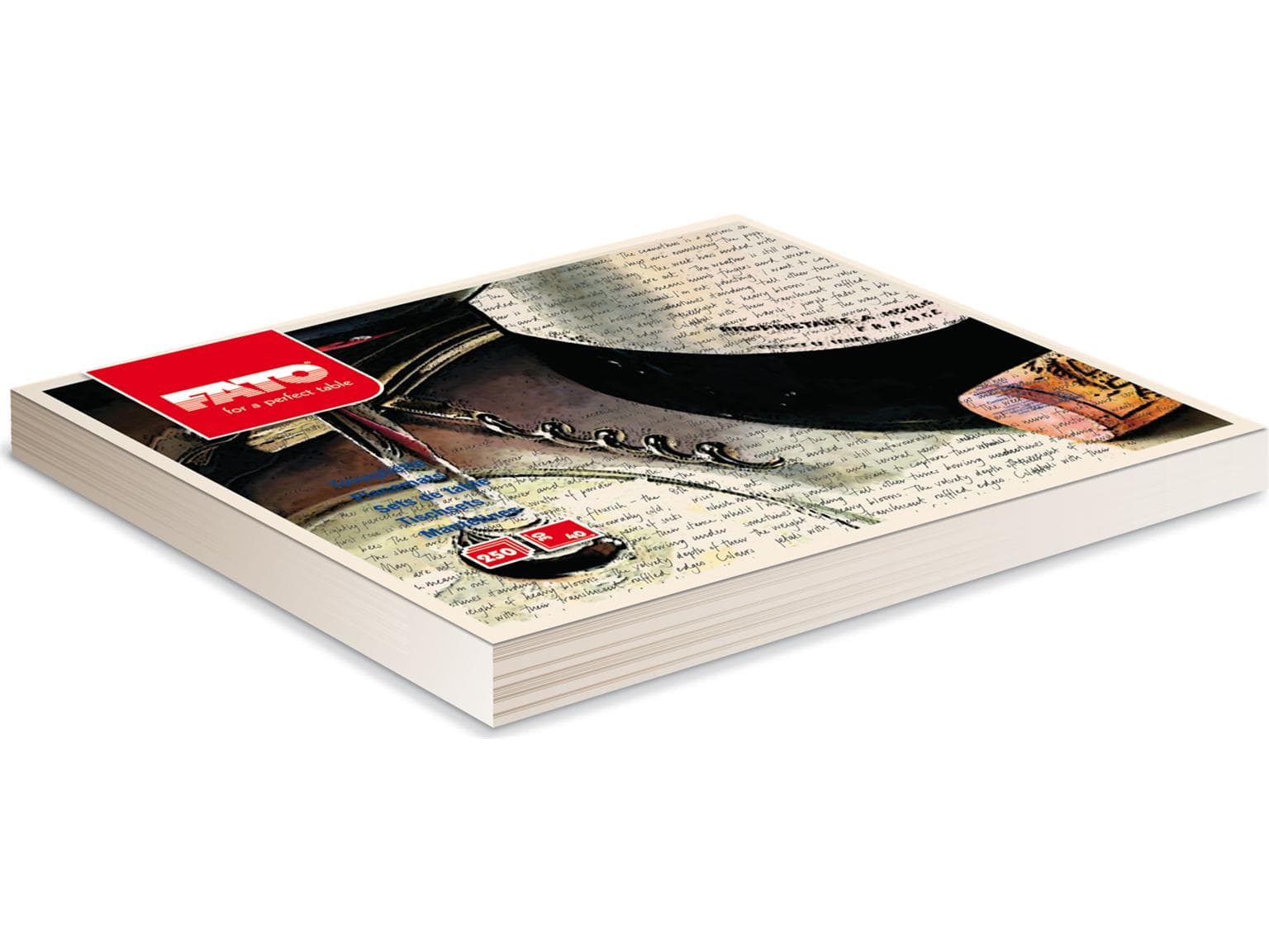 Tischset Papier 60 gm2, 30 x 40 cm, gerader Rand, "Barrique Deluxe"