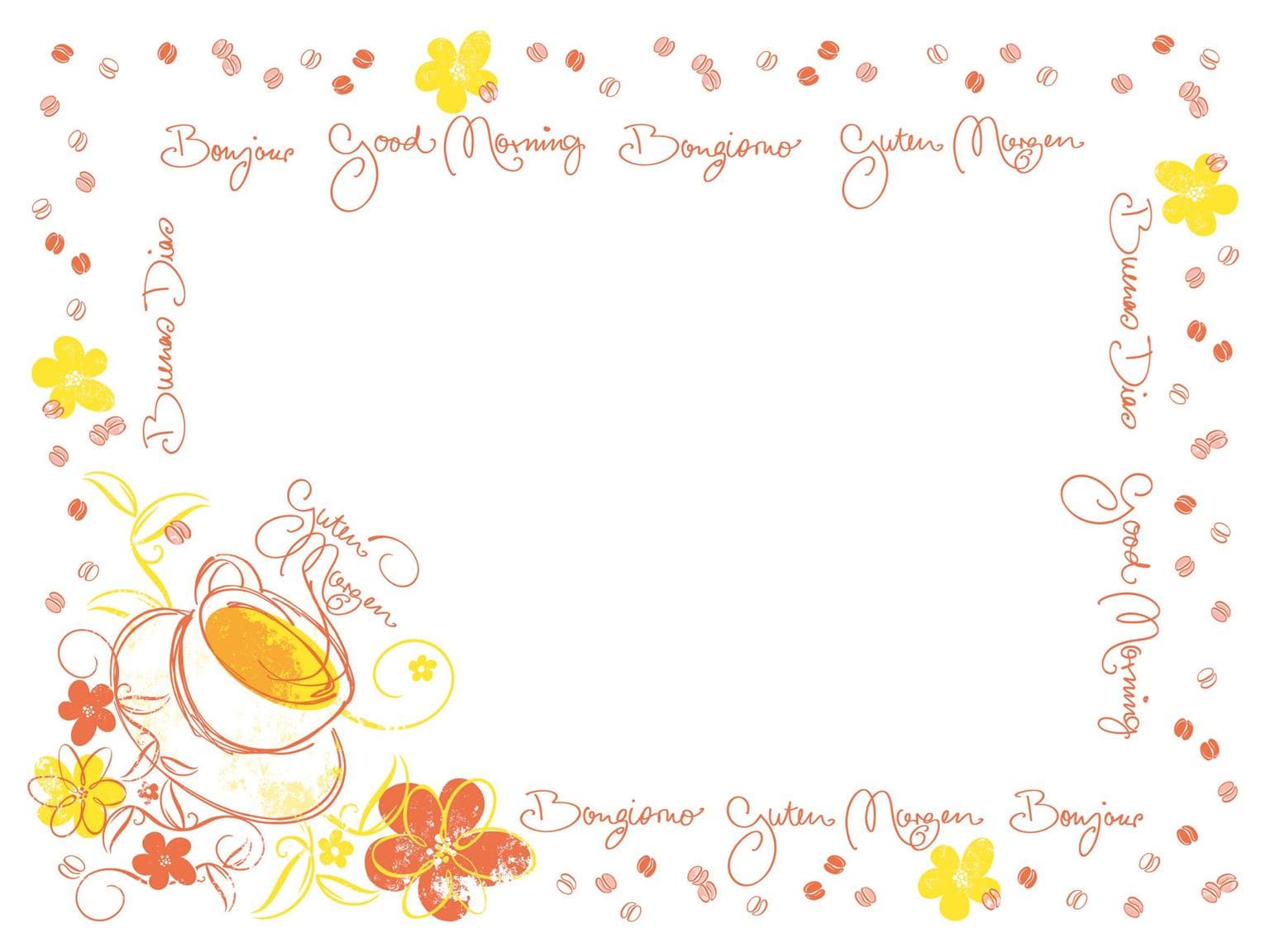 Tischset Airlaid, 40 x 30 cm, "SUNNY" - Frühstück Tischset