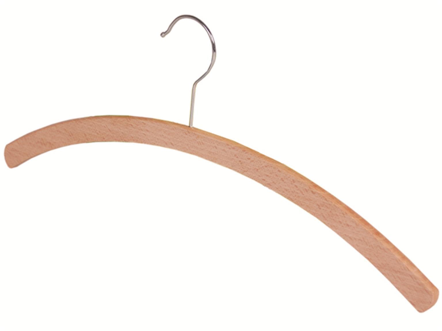 Kleiderbuegel Holz ohne Steg Trio Set Buchenholz FSC, mit drehbarem Haken