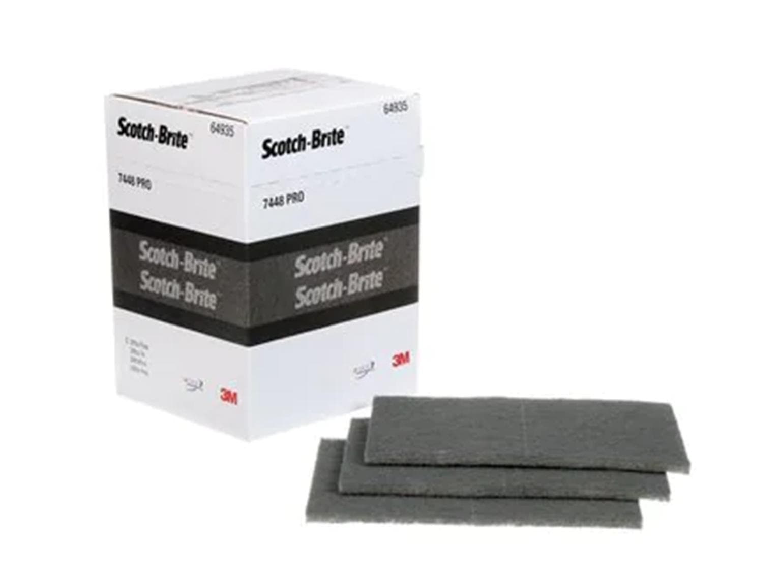 Hand-Pad Scotch-Brite "7448PRO" grau 152 x 228 mm, besonders reissfest