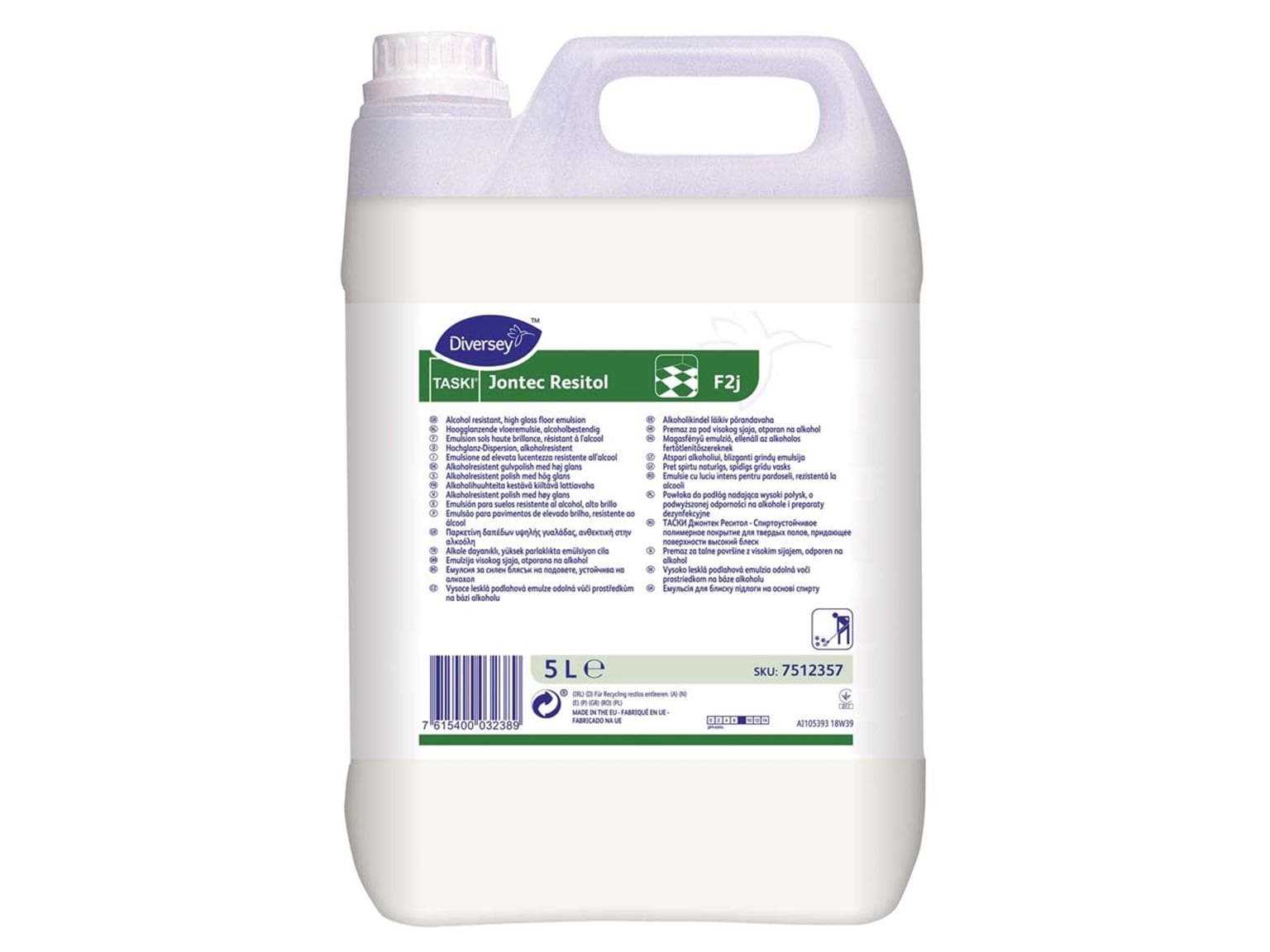 Hochglanz-Dispersion TASKI Jontec Resitol F2j, 2 x 5L Kanister