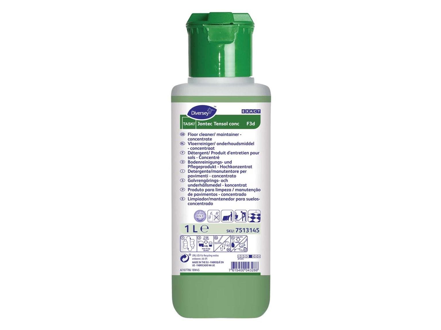 Bodenreinigungs- und Pflegeprodukt TASKI Jontec Tensol conc. F3d, 6 x 1 L