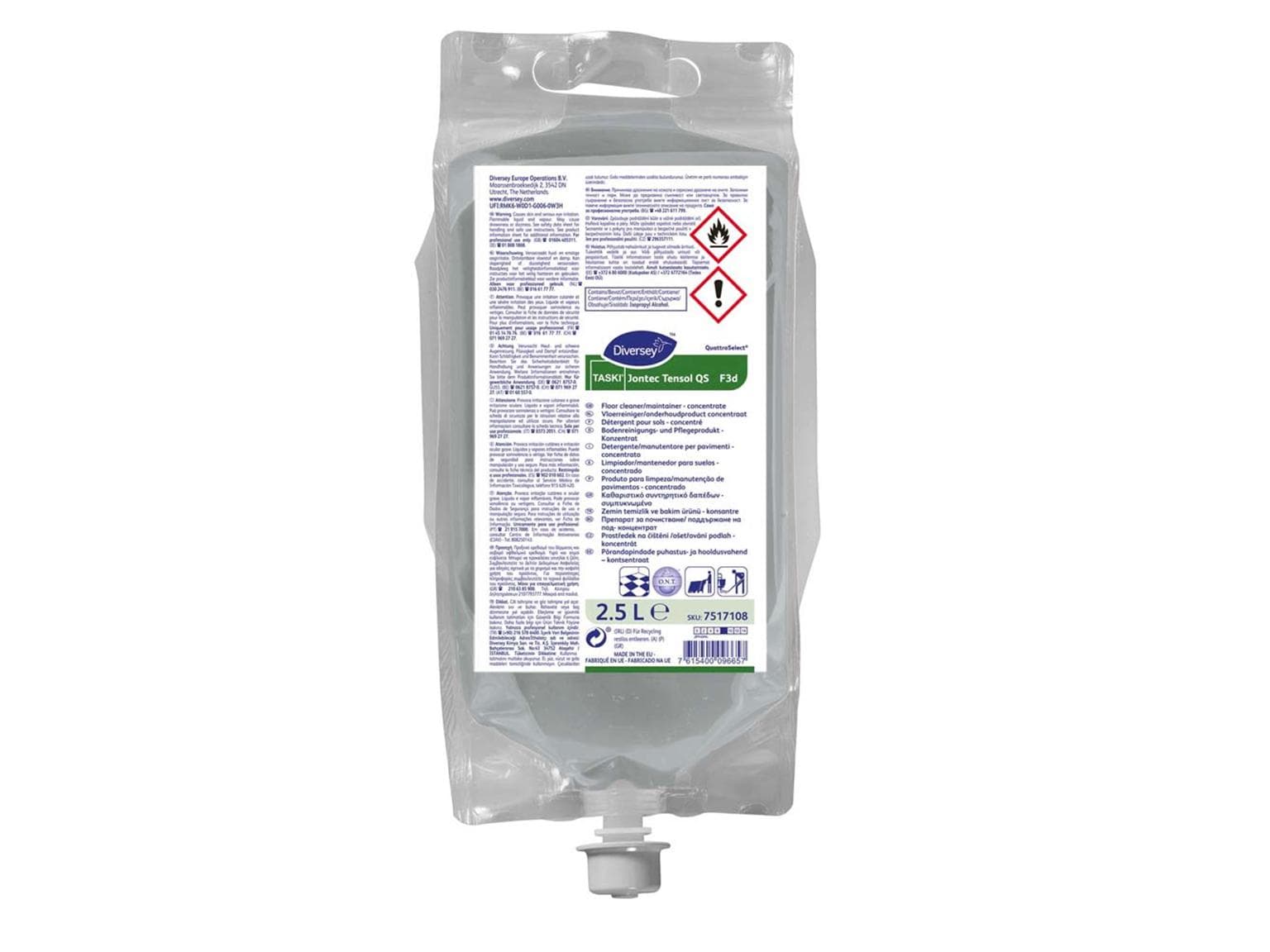 Fussbodenreinigung TASKI Jontec Tensol QS F3d, 2 x 2.5 L Beutel