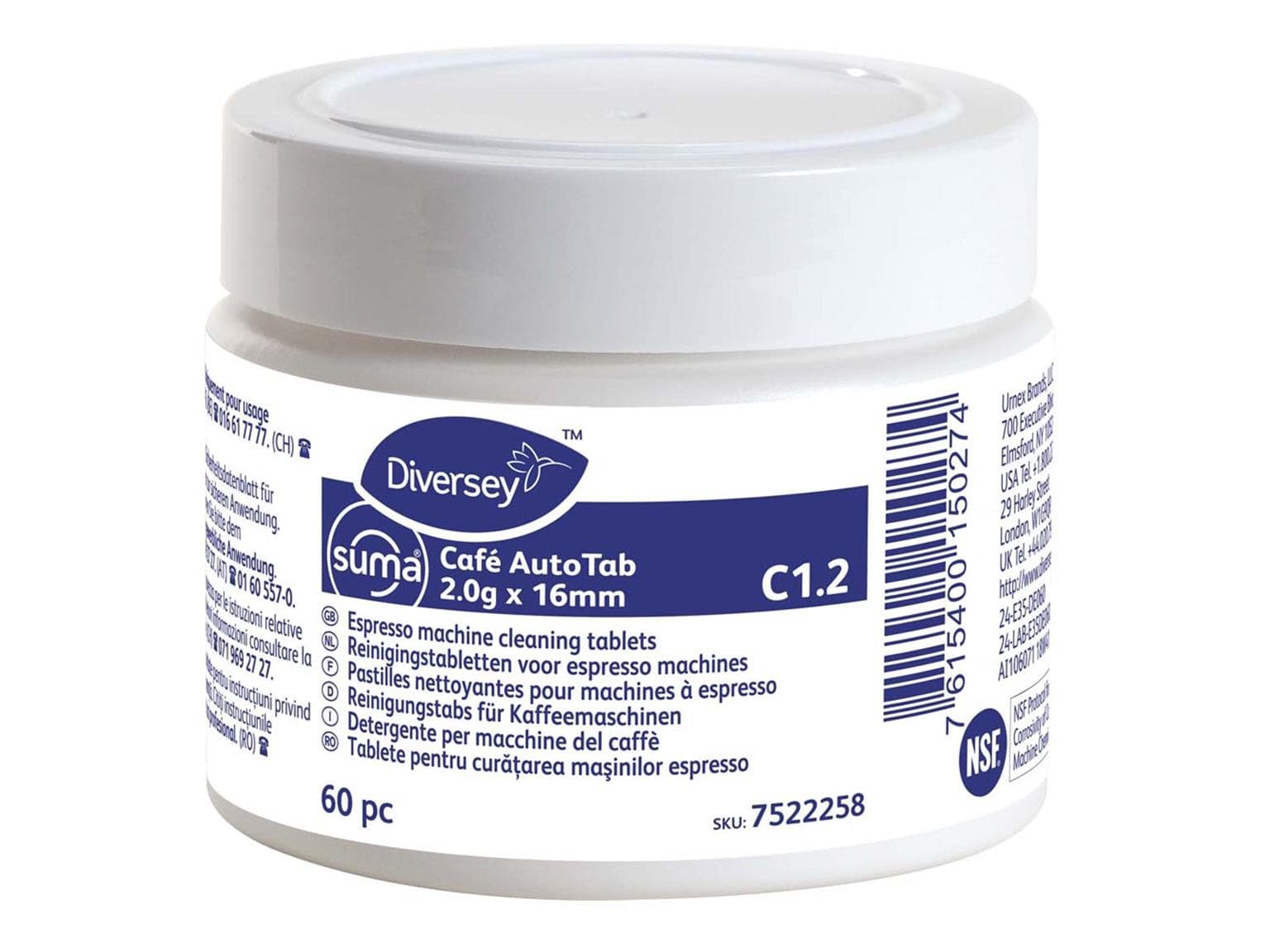 Reinigungstabs SUMA Café AutoTab C1.2, 2 x 60 Stück