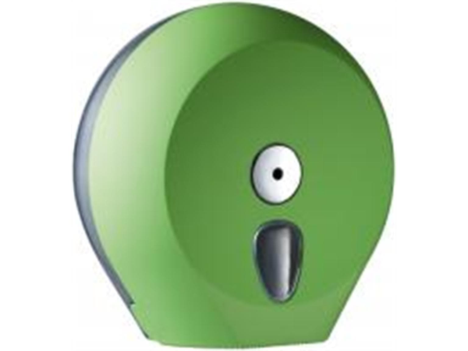 WC-Papierspender Colored, grün, 270 x 128 x 273 mm, für Midi-Rollen