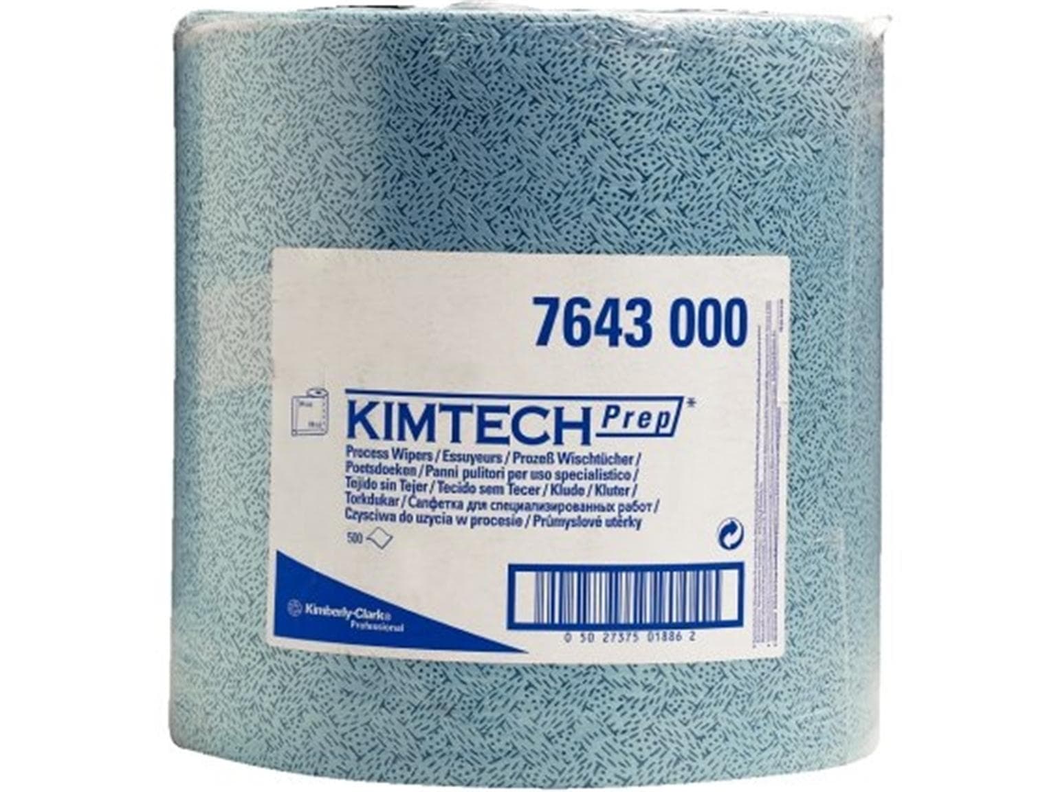 Kimtech Prep Prozesswischtuch 1-lagig Grossrolle à 500 Tücher 34 x 38 cm, blau