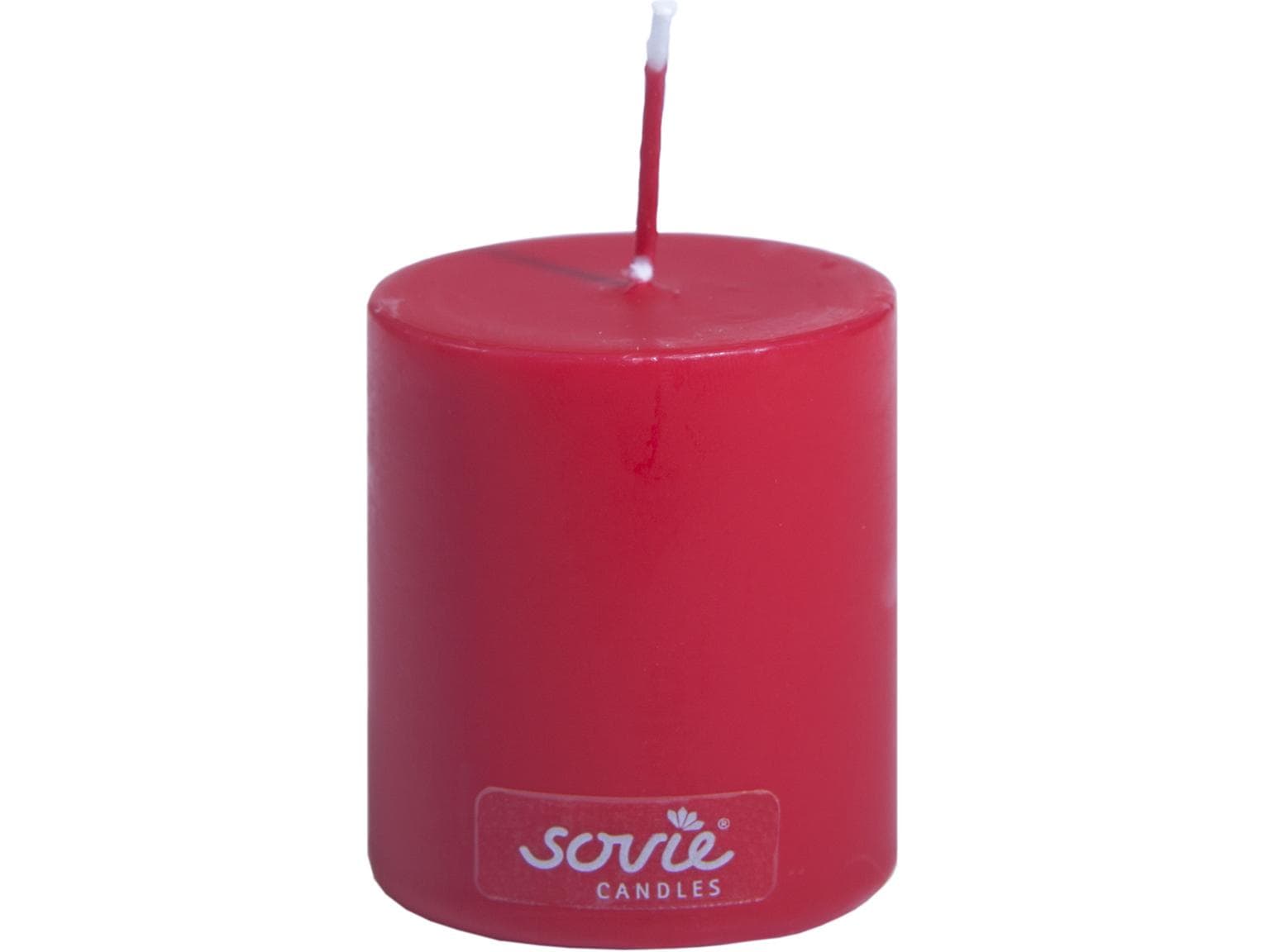 Stumpenkerzen, Ø 50 mm x 60 mm, rot