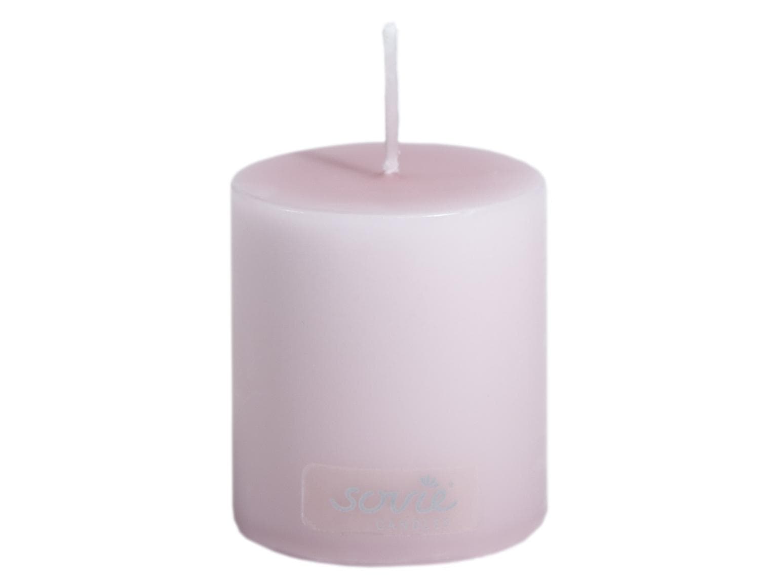 Stumpenkerzen, Ø 50 mm x 60 mm, rosa