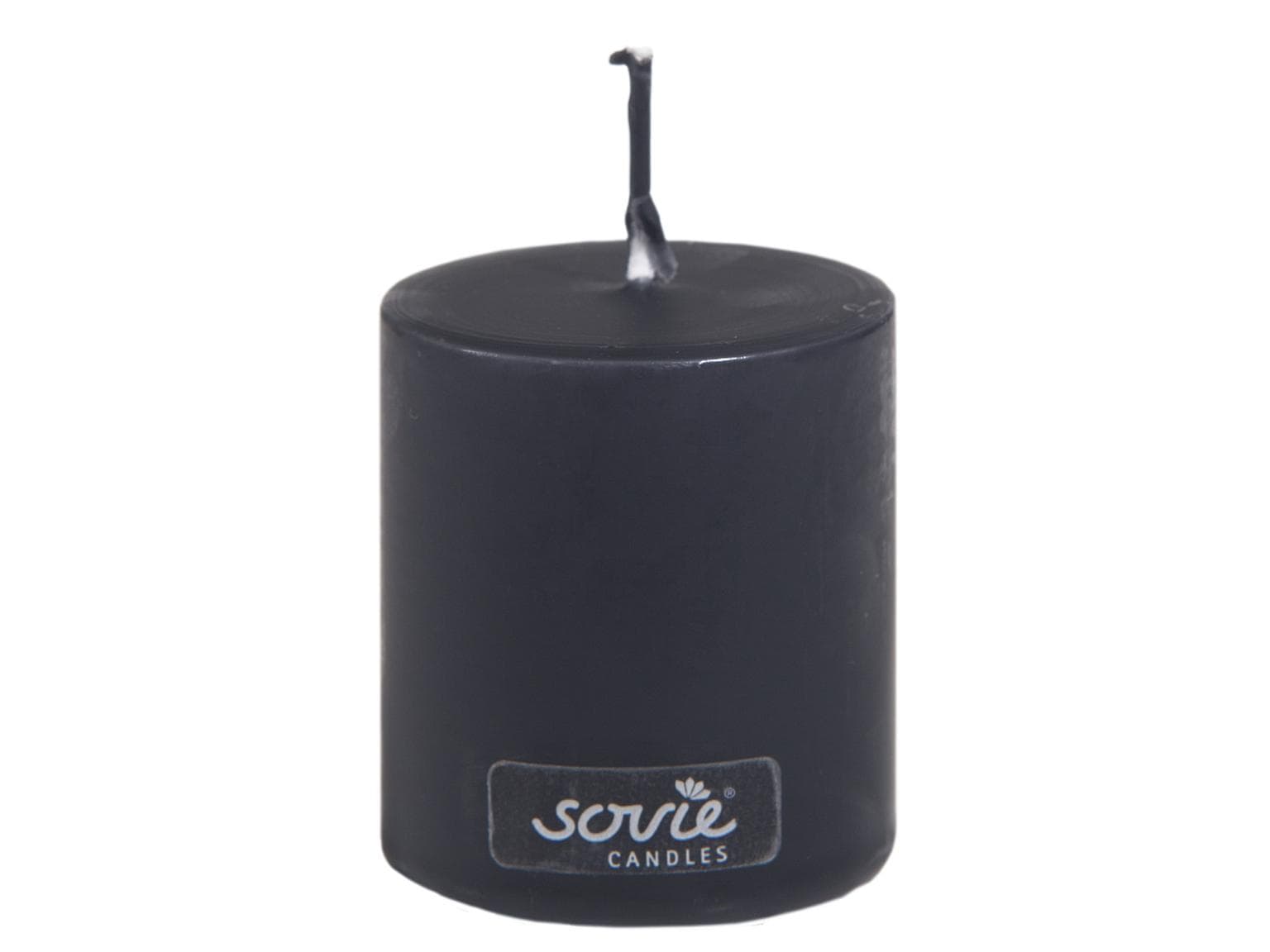 Stumpenkerzen, Ø 50 mm x 60 mm, schwarz