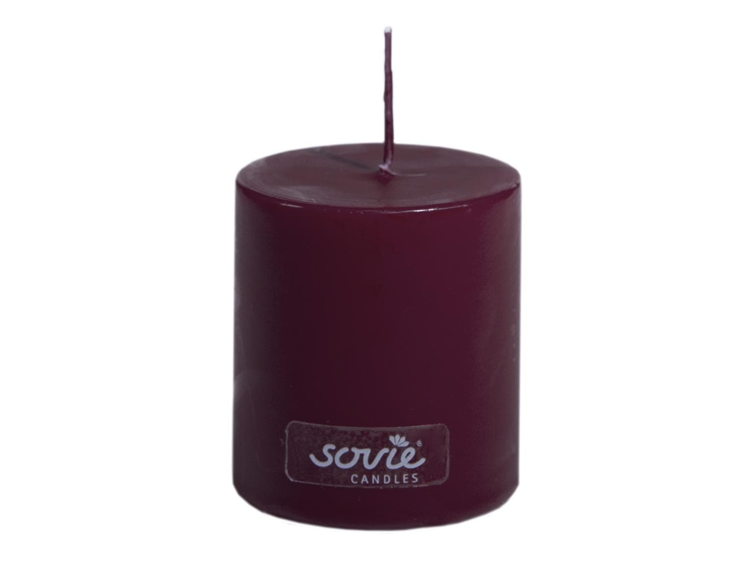Stumpenkerzen, Ø 50 mm x 60 mm, bordeaux