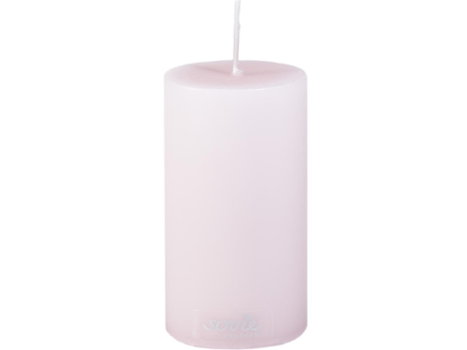 Stumpenkerzen, Ø 50 mm x 100 mm, rosa