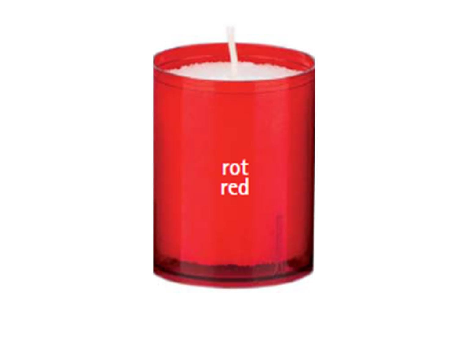 Refill Cups, 63 mm, Brenndauer 24 Std, rot