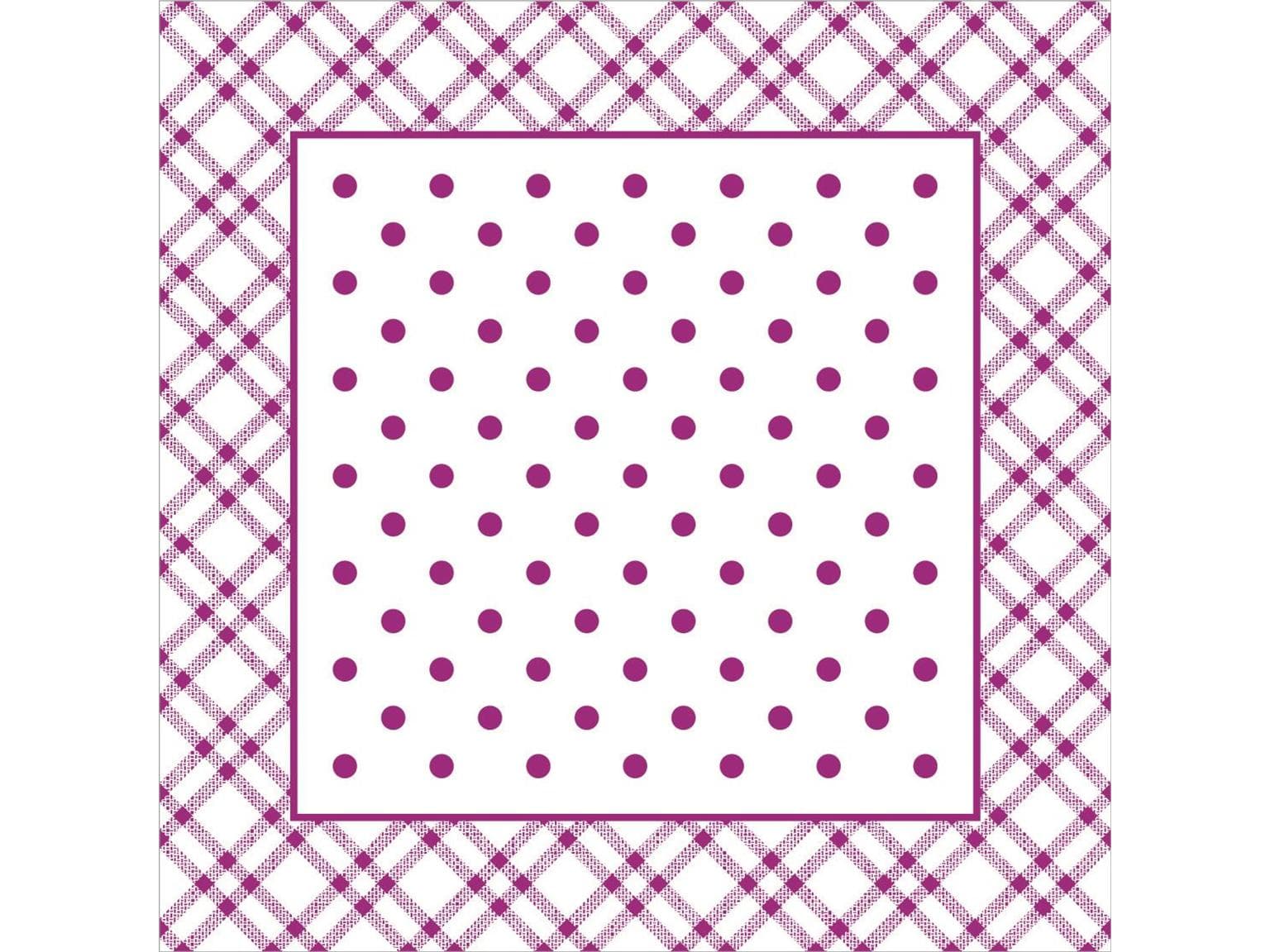 Dessous de verre en papier de soie + feuille, 95x95mm, "ANTONIA" baie