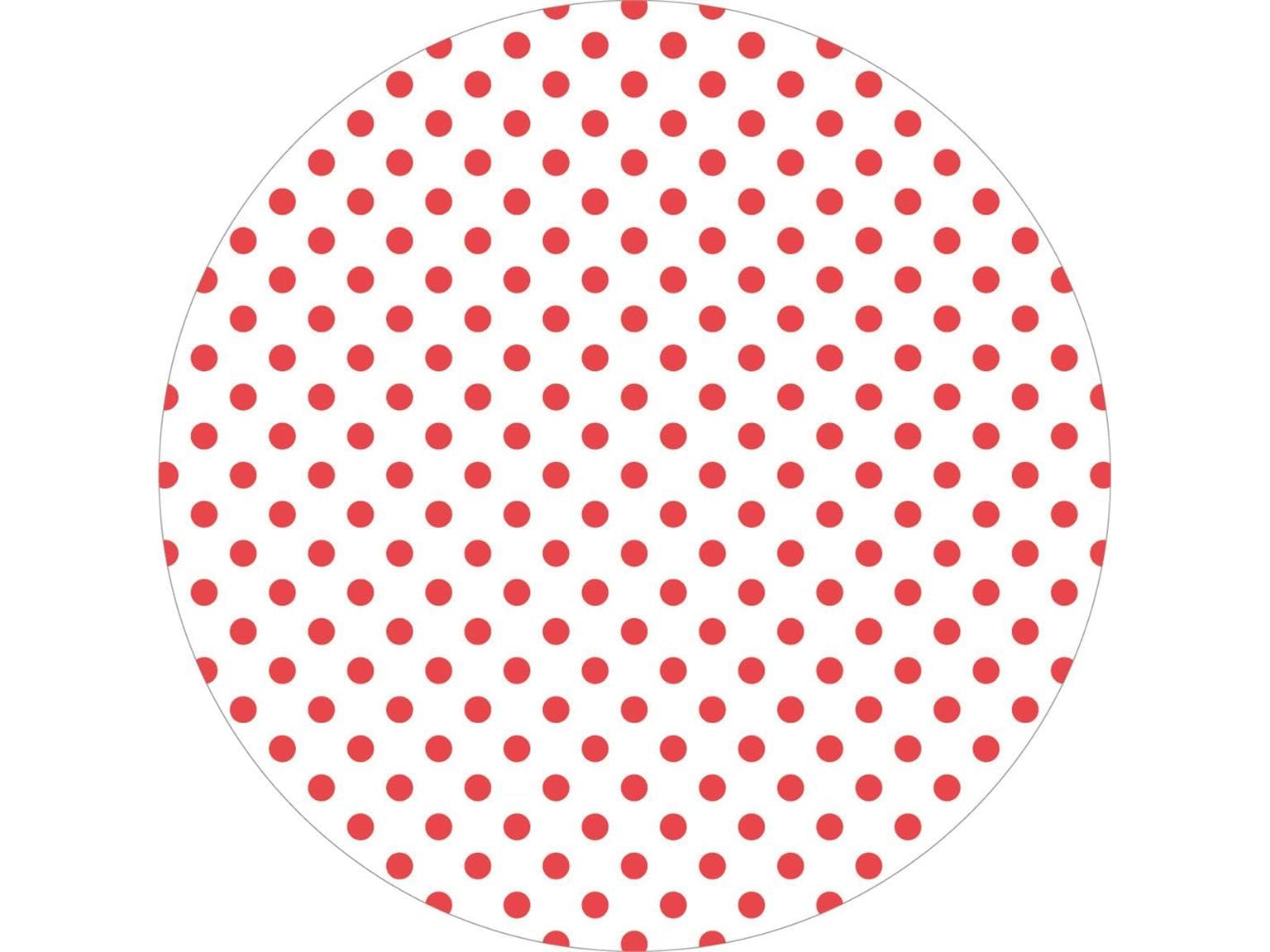 Dessous de verre en tissu + feuille, ø 90 mm, "ANTONIA" rouge