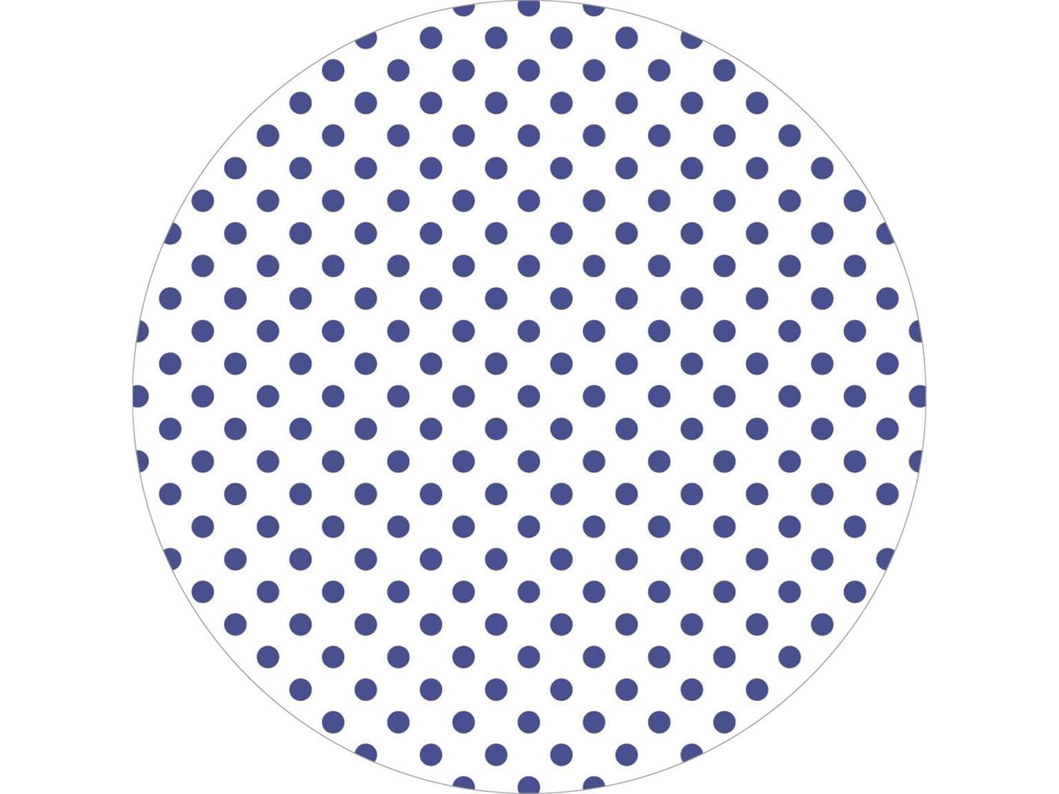 Dessous de verre en tissu + feuille, ø 90 mm, bleu « ANTONIA »