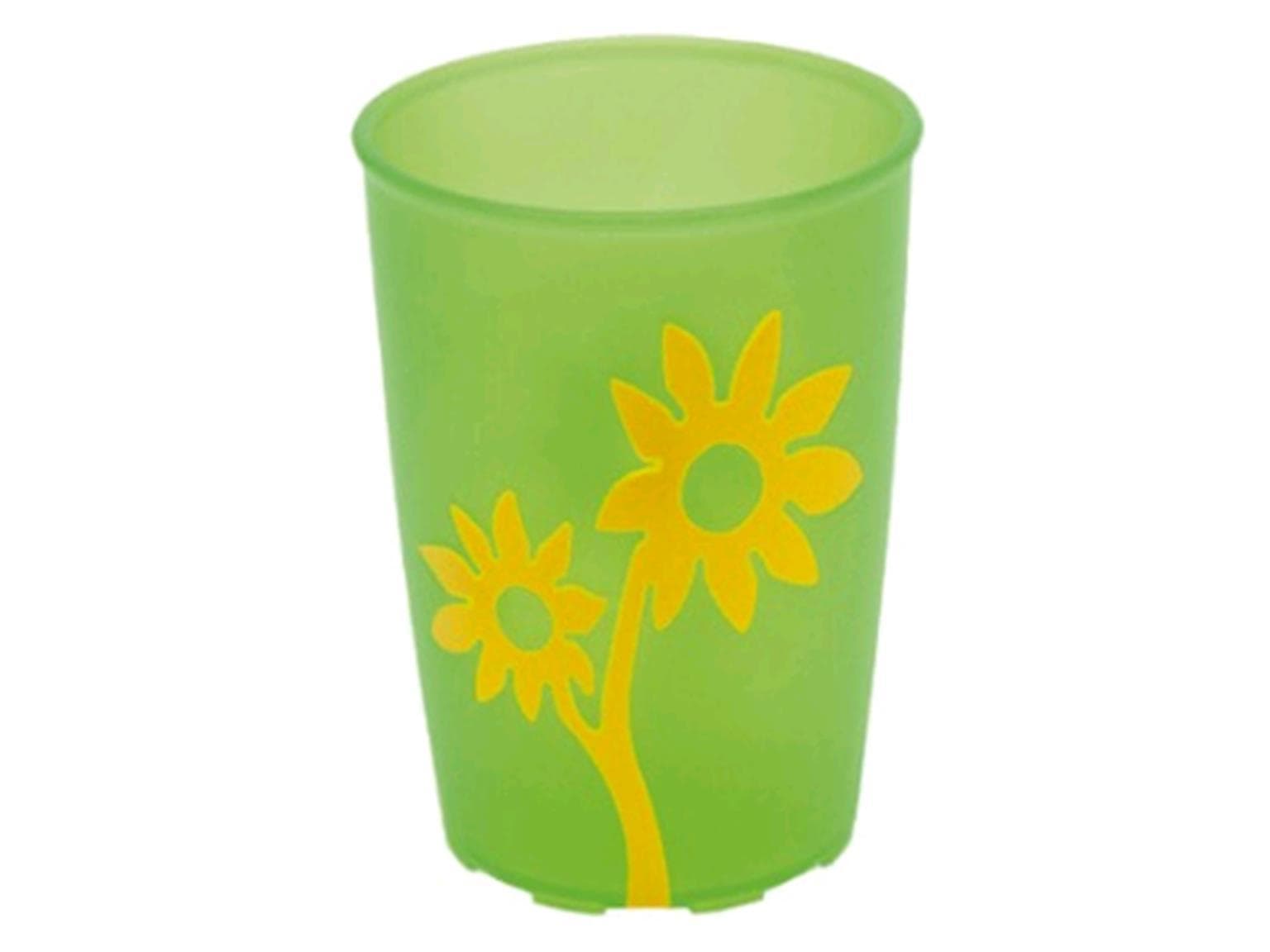 Becher mit Antirutsch Blume, Typ 820 Material: PP/TPE,