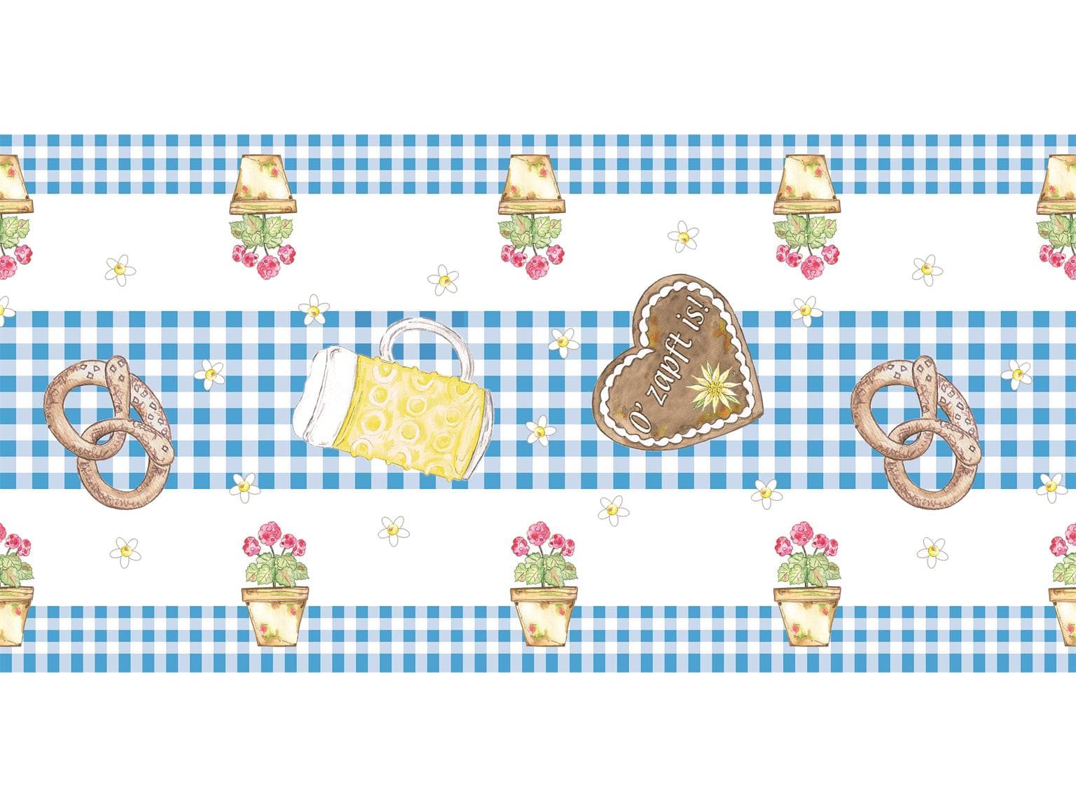 Tischläufer Airlaid, 40 cm x 24 lfm, "BAYERN "