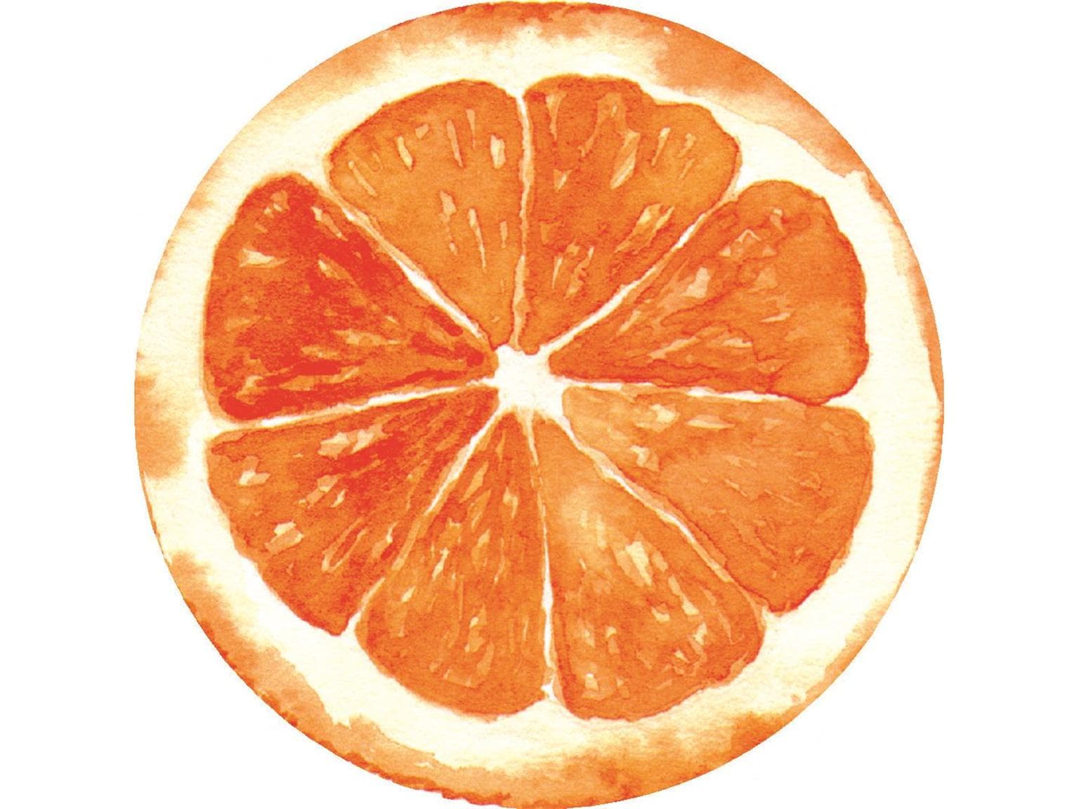 Dessous de verre en tissu 9-lg, ø 90 mm, "ORANGE"