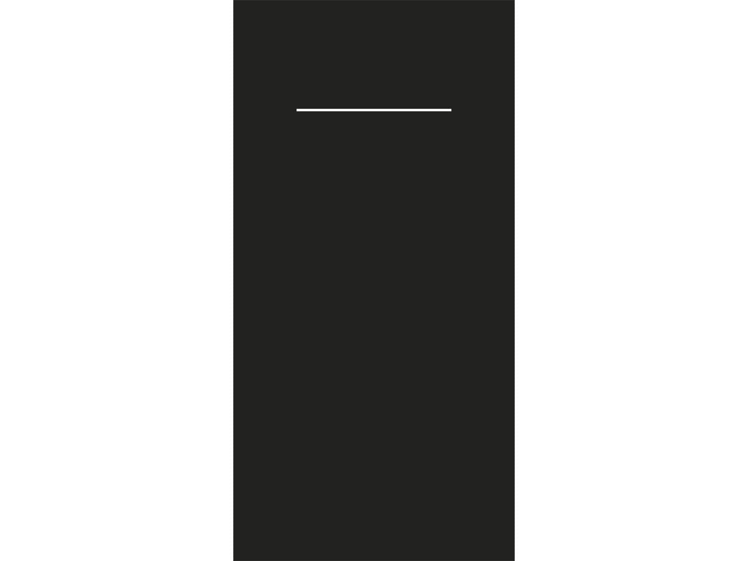 Besteckserviette Airlaid, 40 x 40 cm, 1/8 Falz, schwarz