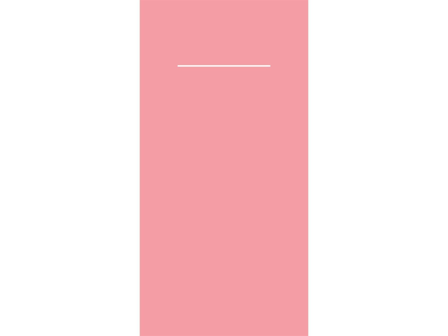 Besteckserviette Airlaid, 40 x 40 cm, 1/8 Falz, rosa