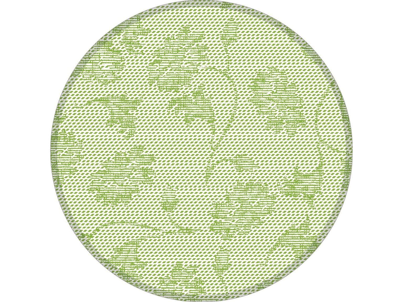 Dessous de verre Tissue 9-lg, ø 90 mm, "LISBOA" vert roseau