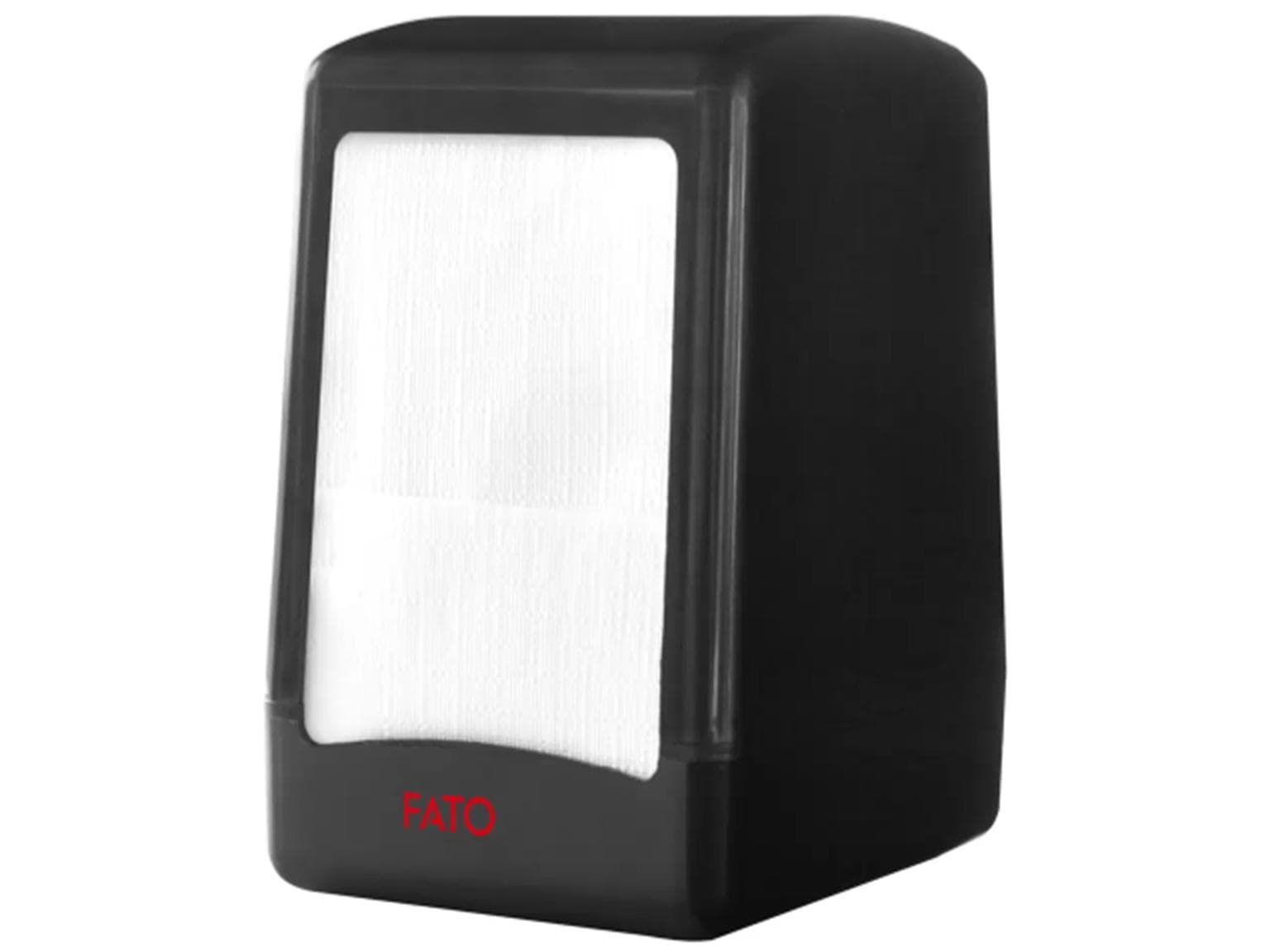 Serviettenspender für 200 Servietten 17x17 cm, aus Kunststoff (ABS) schwarz,