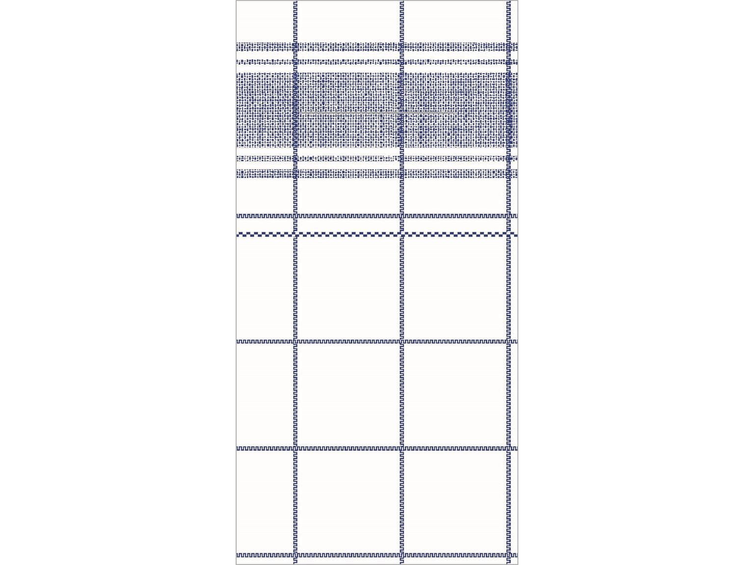 Besteckserviette Airlaid, 40 x 40 cm, 1/8 Falz, "NADEEM" blau