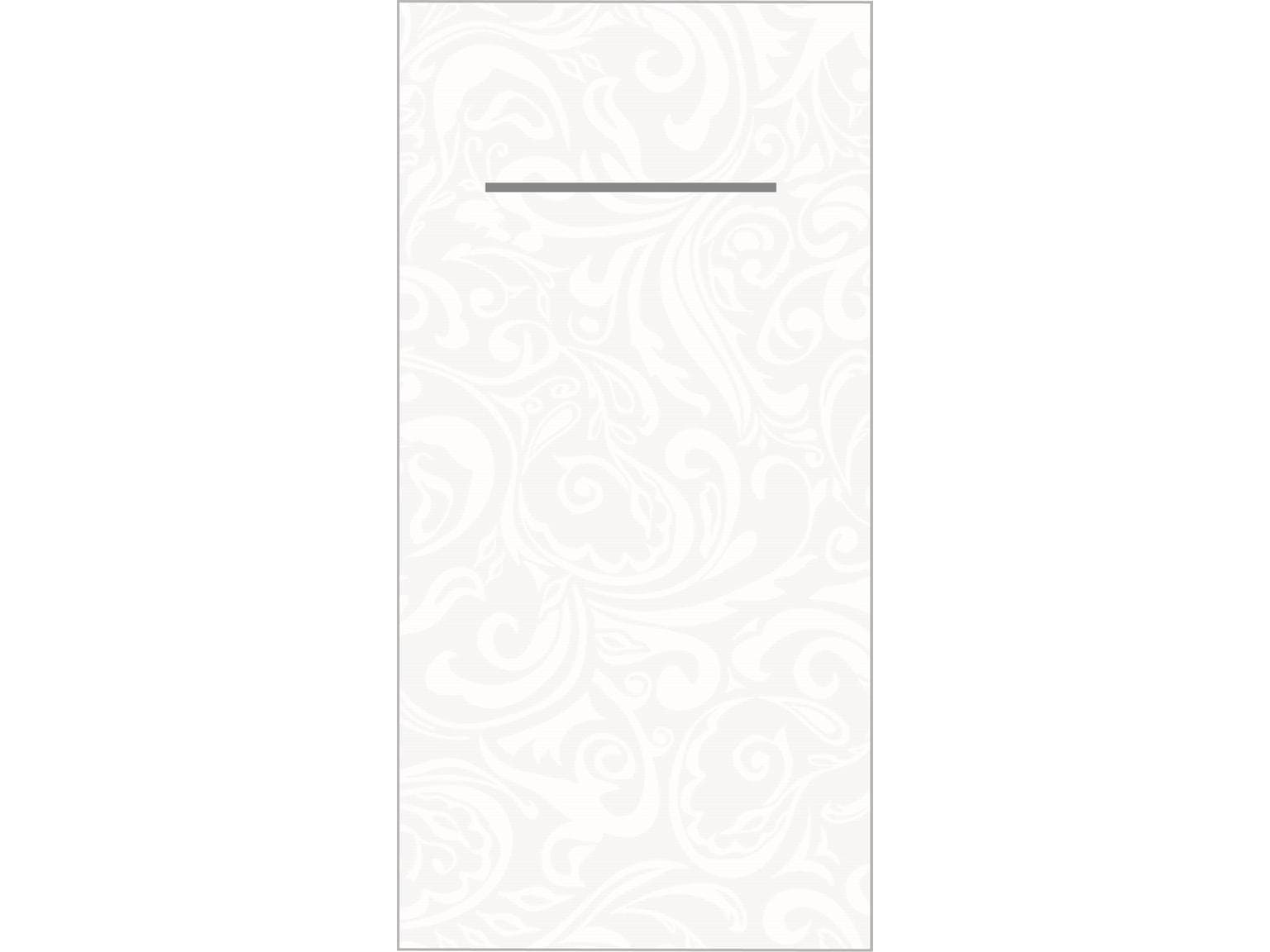 Besteckserviette Airlaid, 40 x 40 cm, 1/8 Falz, "LIAS" weiss