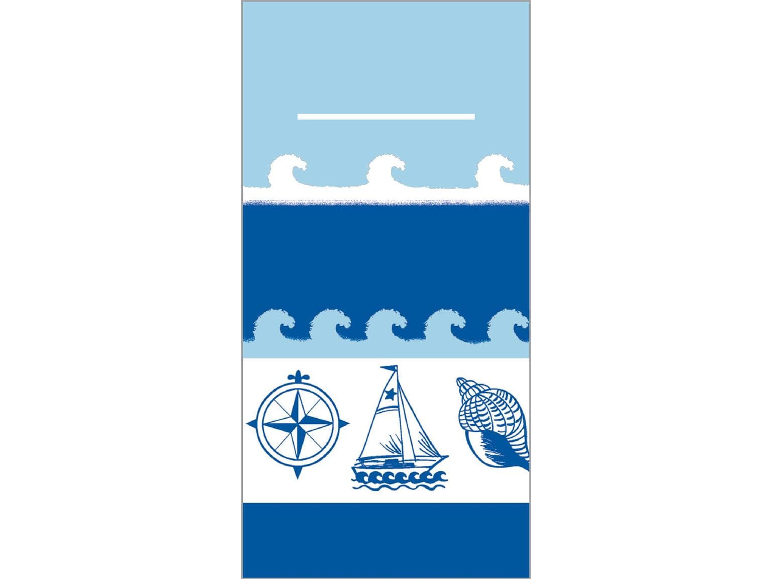 Besteckserviette Airlaid, 40 x 40 cm, 1/8 Falz, "MARITIM"