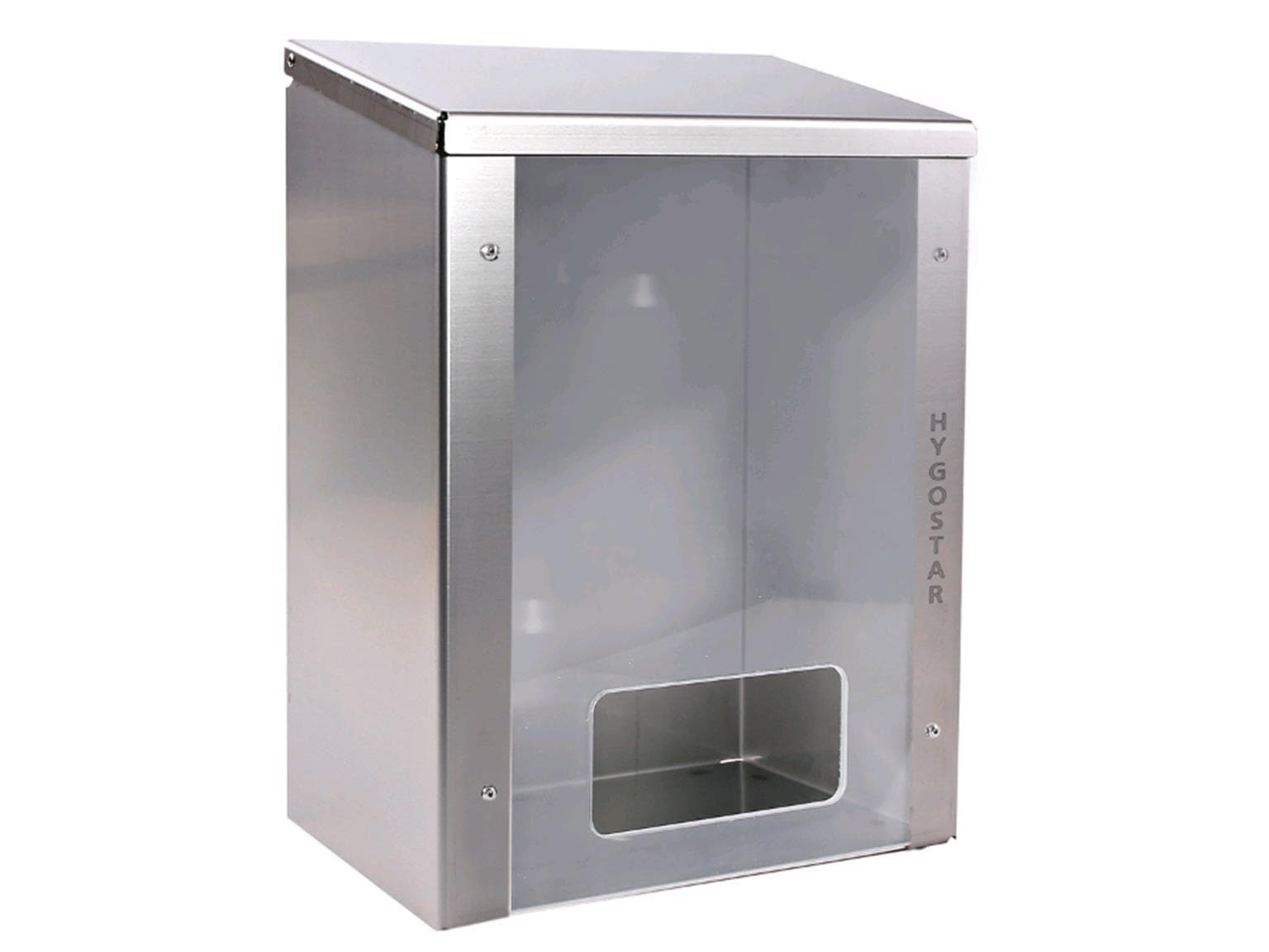 Multispender aus Edelstahl, silber rostfrei, 30 x 20 x 43 cm