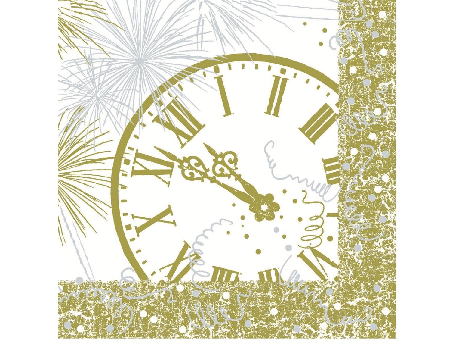 Servietten Airlaid, 40 x 40 cm, 1/4 Falz, 12 o´clock  "weiss"