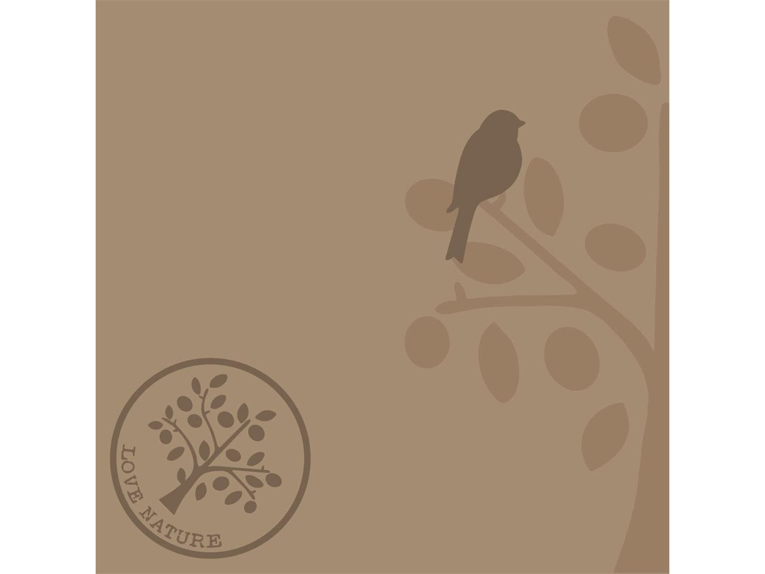 Servietten Airlaid, 40 x 40 cm, 1/4 Falz, "LOVE NATURE" beigegrau