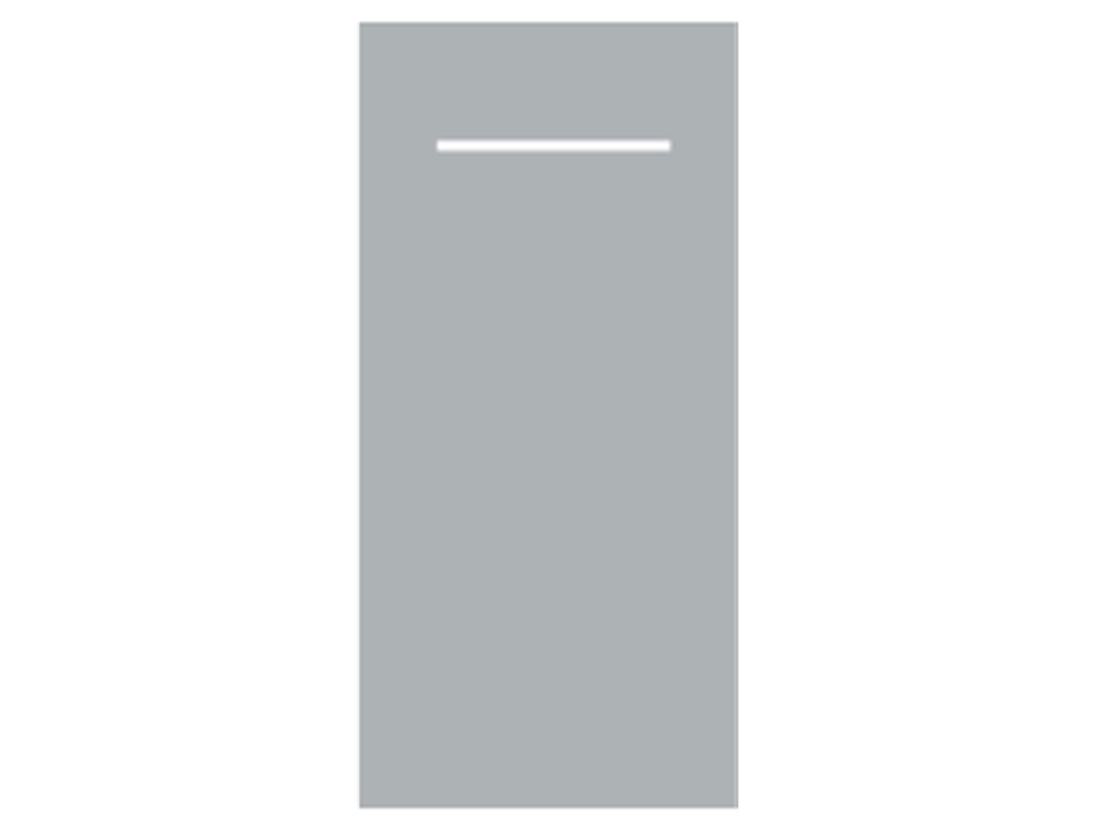 Besteckserviette Airlaid, 40 x 40 cm, 1/8 Falz, silber