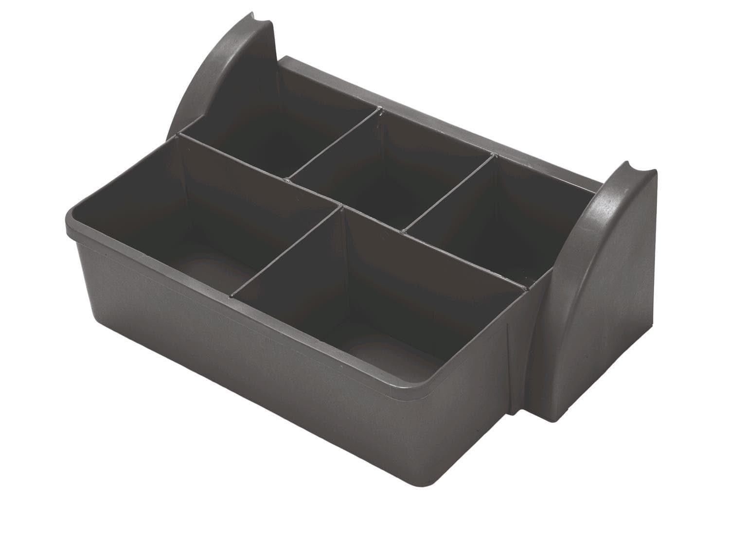 Ablageschale breit mit Facheinteilung, graphit
