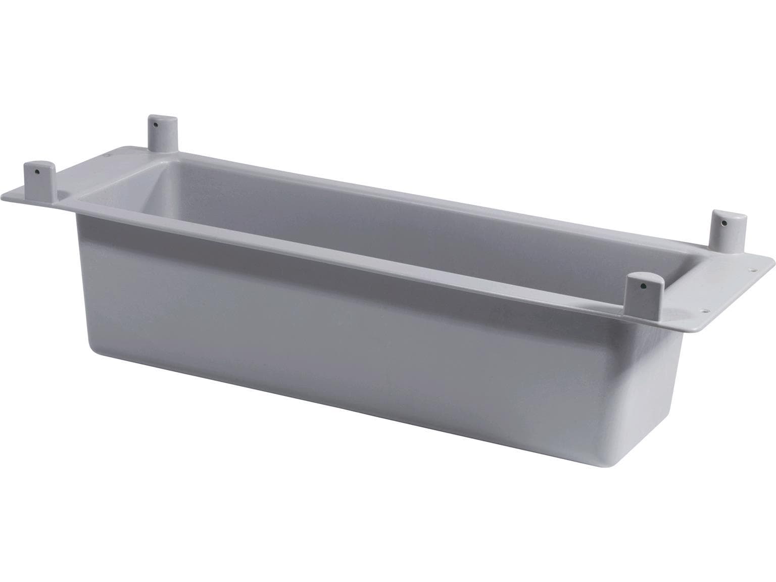 Ablageschale schmal zum Befestigen von TopBox, grau