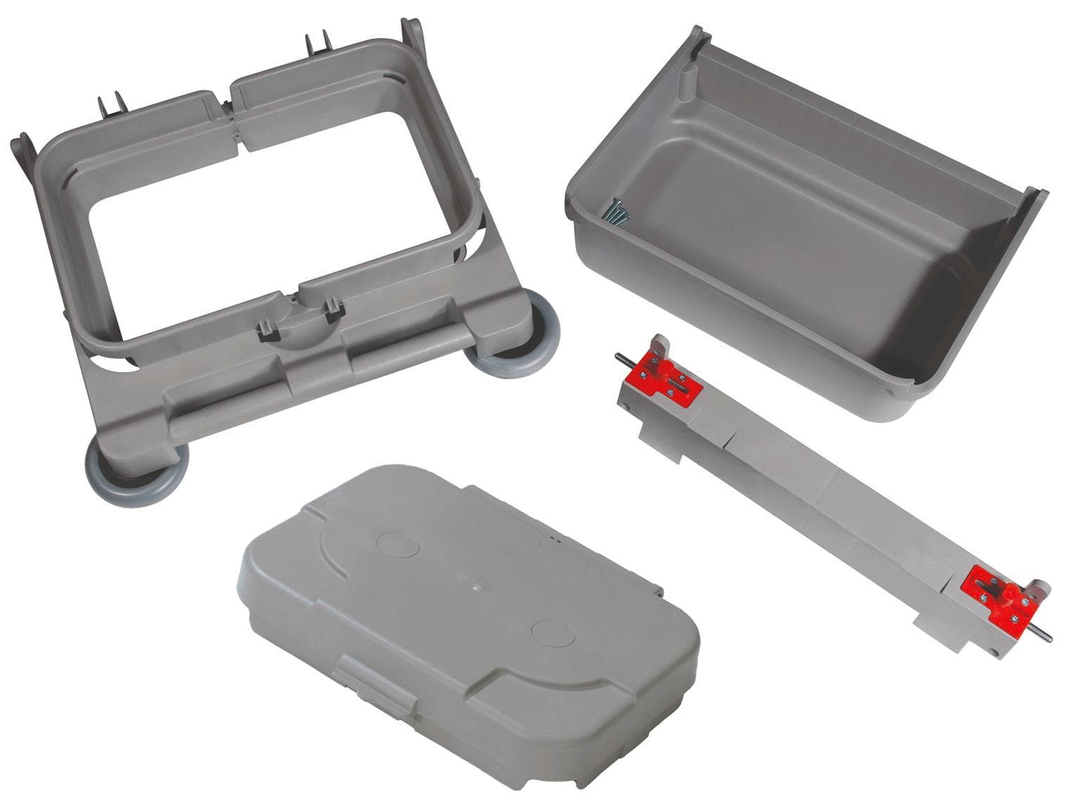 Set NKA-101: Abfalleinheit-Anbausatz 120 / 2 x 70-Liter