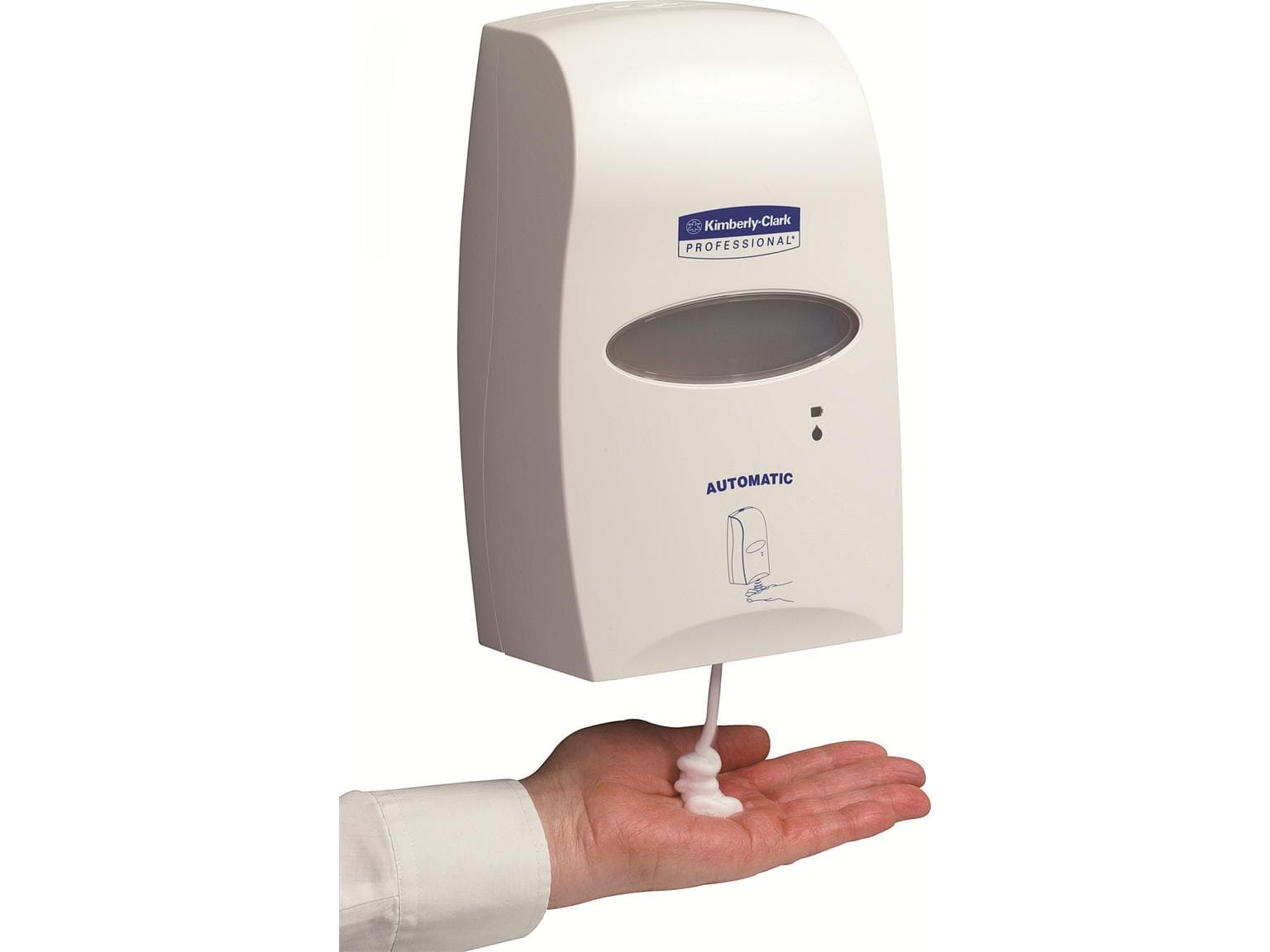 Schaumseife,-und Desinfektionsgelspender H 29.15 x B 18.4 x T 10.16 cm, weiss