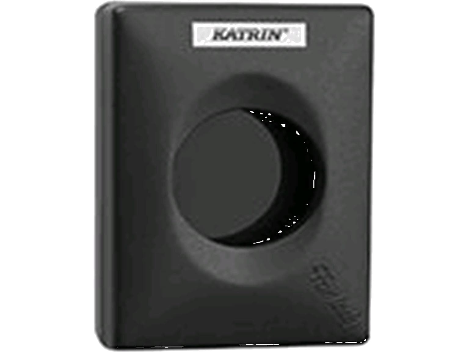 Hygienebeutelspender Katrin schwarz 135 x 27 x 95 mm