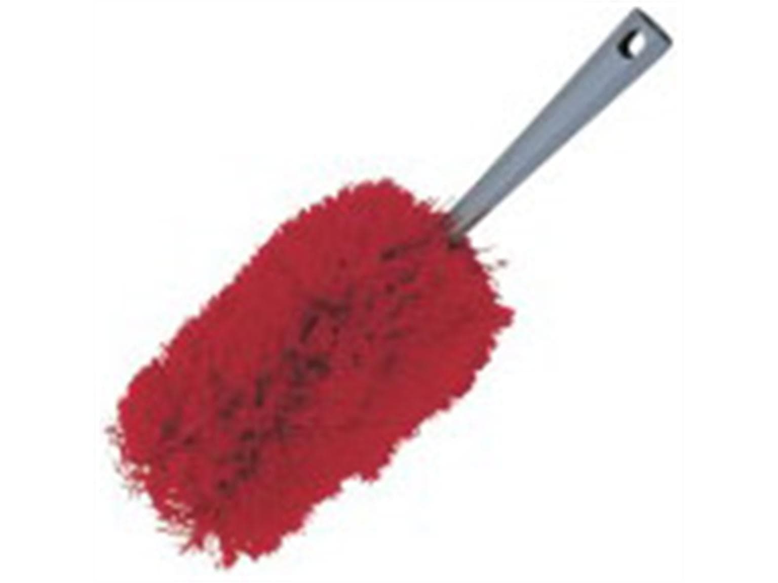 Gabelmopp rot mit Acrylgarn, staubmag- netisch wirkend und trocken anwendbar