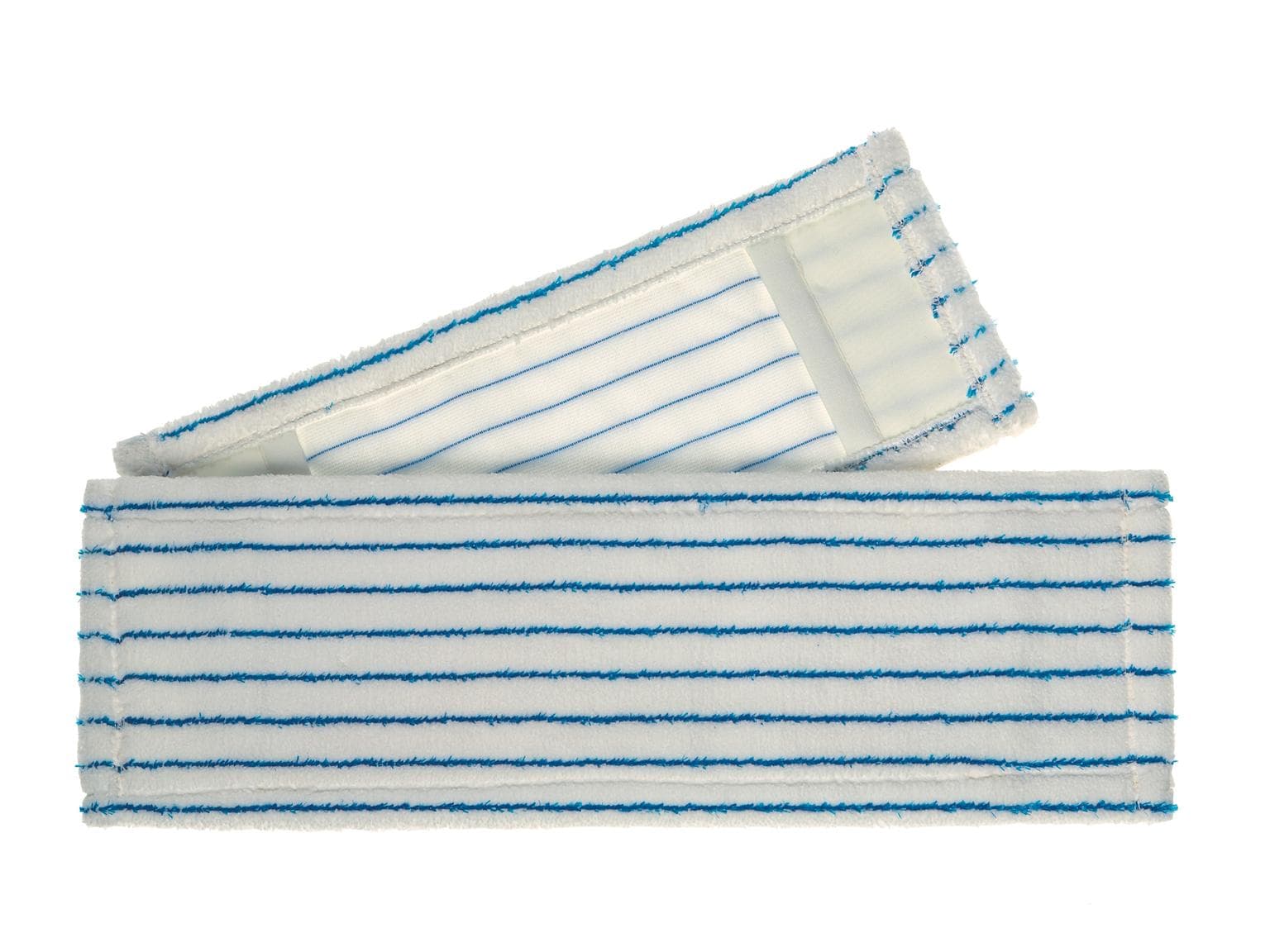 Micro-Borstenmopp weiss/blau Tasche 40 cm, mit eingearbeiteten