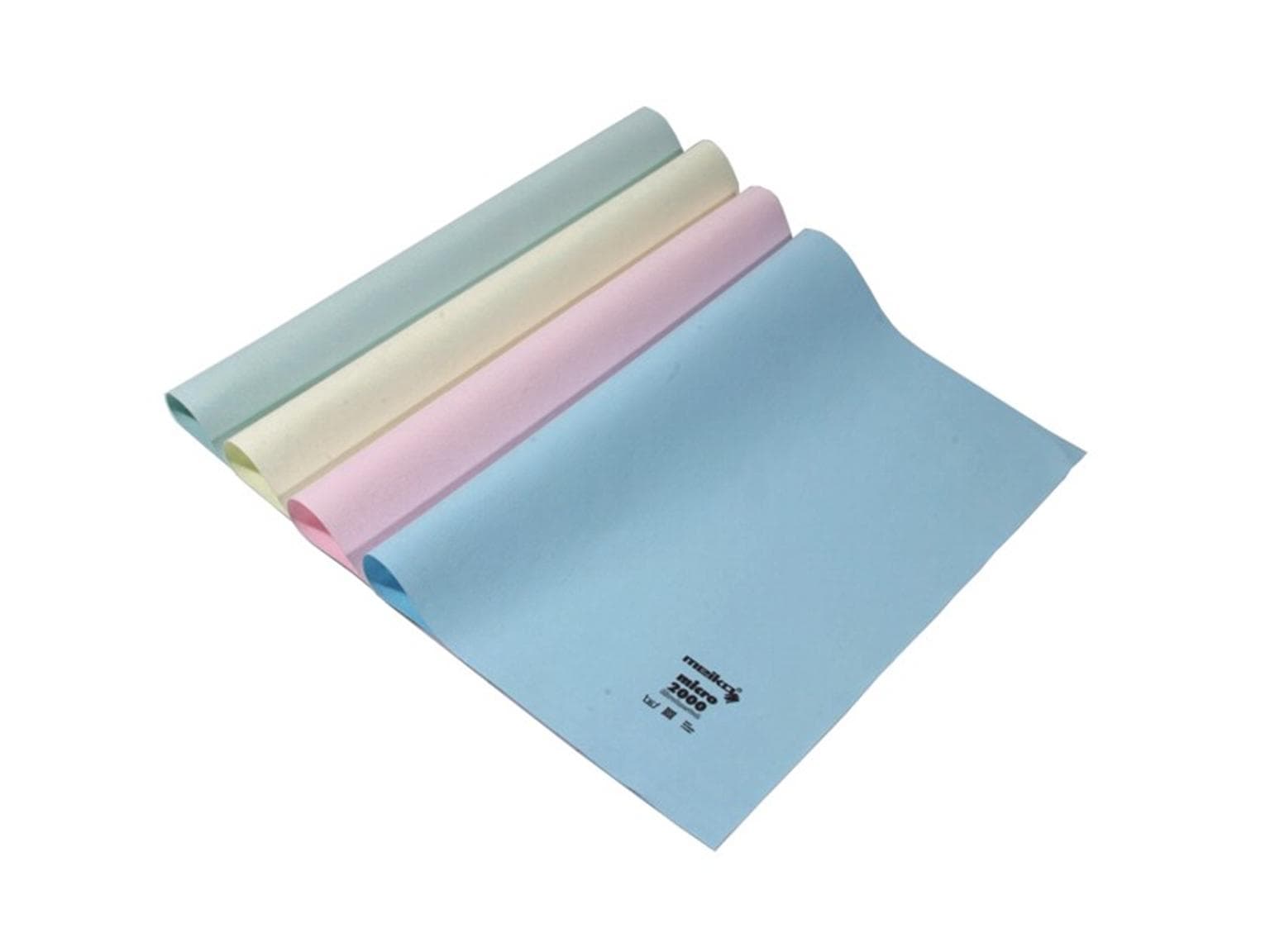 Chiffons en microfibre Micro 2000, non tissés, blancs, 45 x 60 cm, hydrofuges