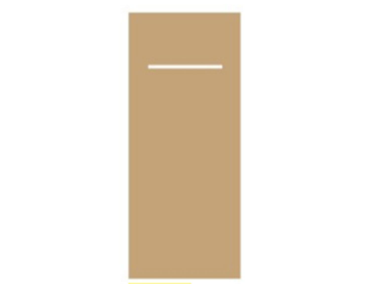 Besteckserviette Airlaid, 40 x 33 cm, 1/8 Falz, naturbraun