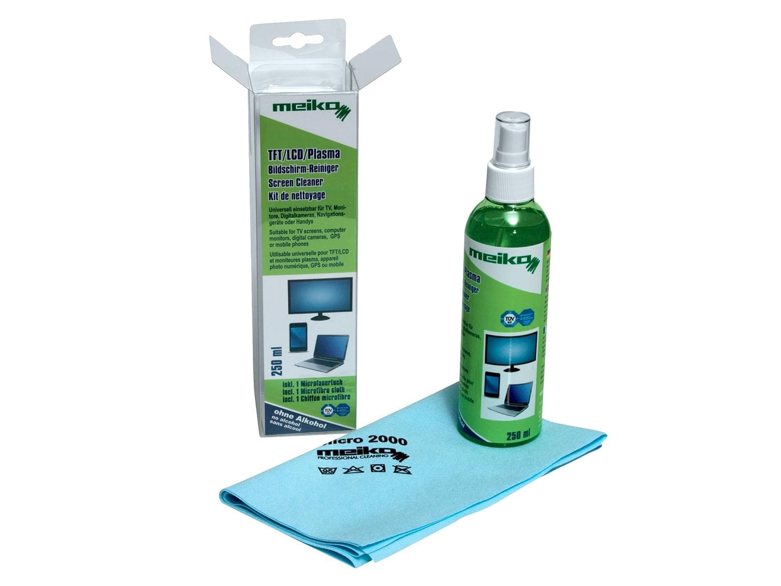 Bildschirm-Reinigungs-Set für TFT/LCD/ Plasma, Komponenten: