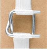 Metallklemmen für 19 mm Bandbreite verzinkt