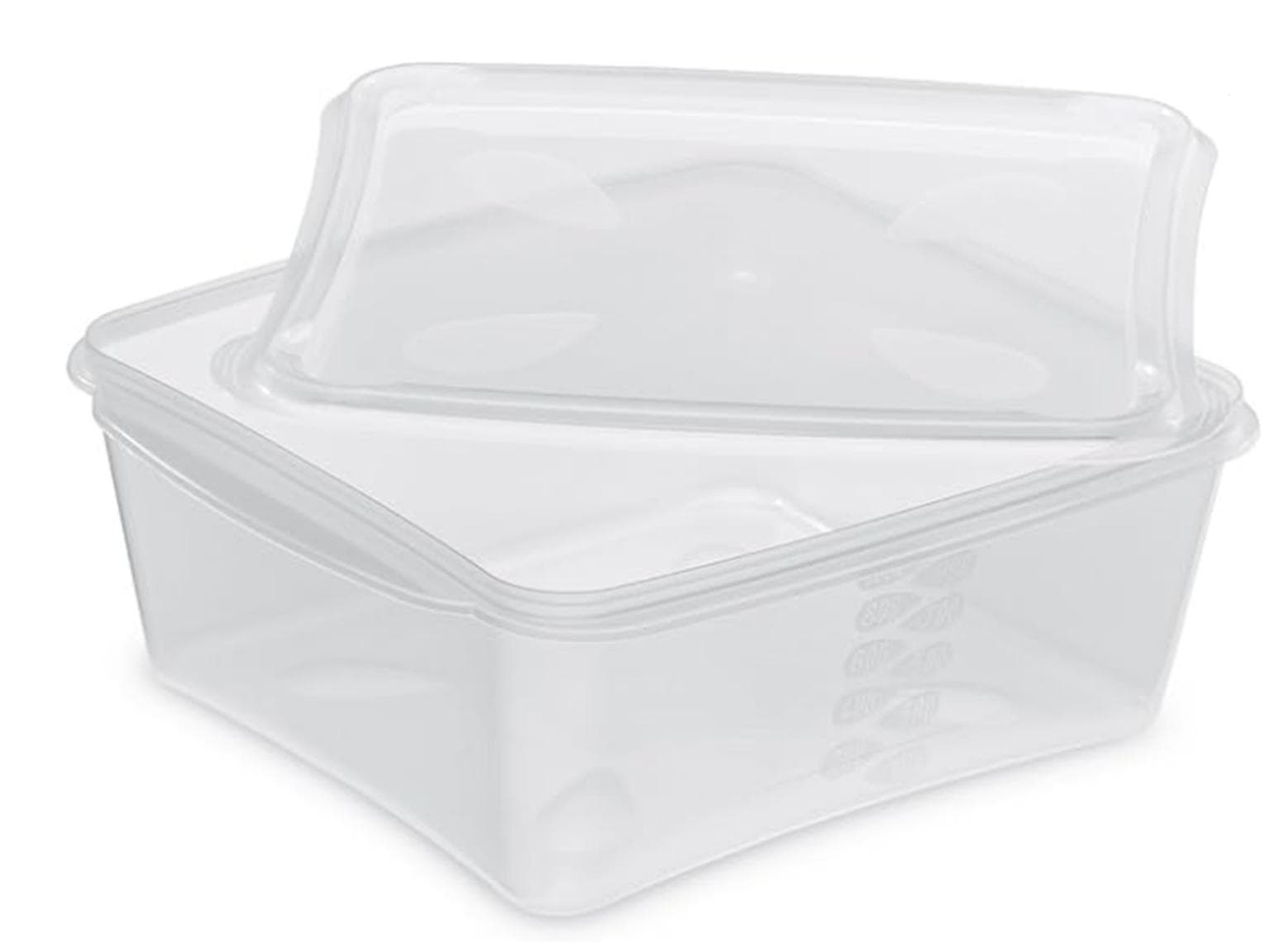 Schale aus Kunststoff PP, transparent 1000 ml, 175 x 160 x 65 mm, inkl.