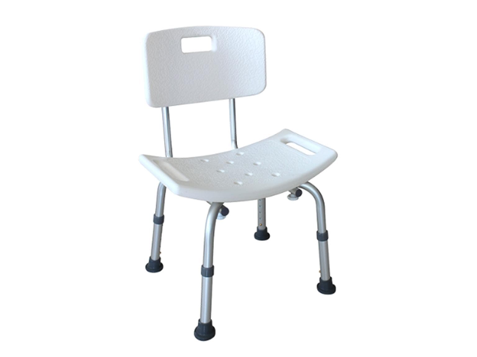 Bath Chairies,Duschhocker + Rückenlehne 5-fach höhenverstellbar,Anti-Rutsch-Sitz