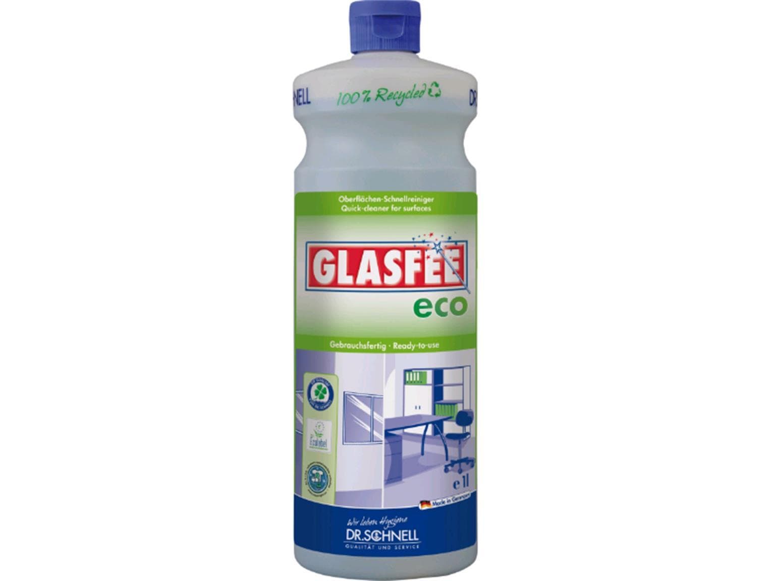 GLASFEE ECO, ökologischer Glasreiniger für Unterhaltsreinigung, gebrauchsfertig