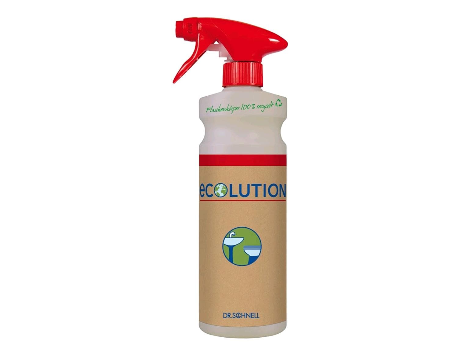 Handsprüher, leer, ECOLUTION rot 500 ml, für Milizid, zu Art. DS31200